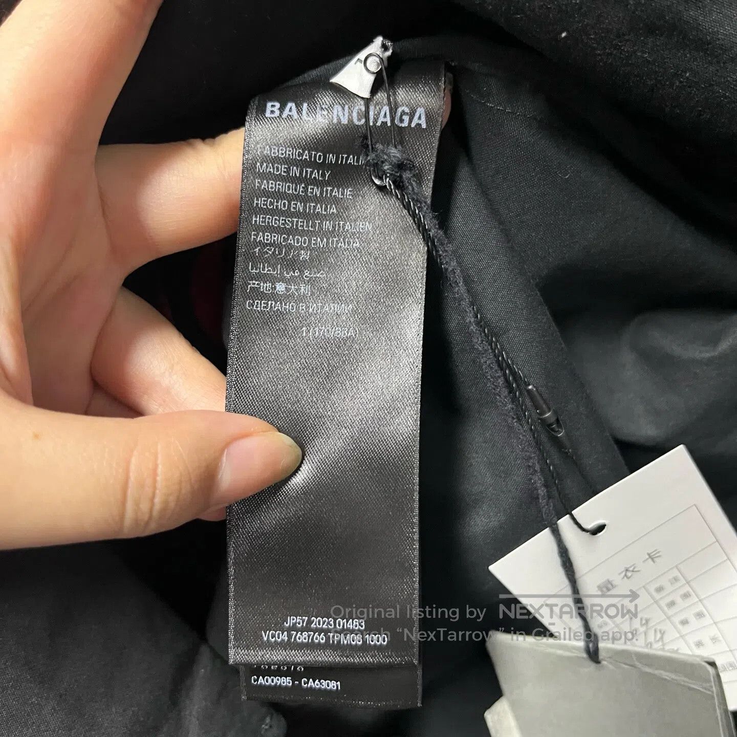 Balenciaga Balenciaga Letter print, single-button short-sleeve shirt| Size US S / EU 44-46 / 1 - 3 Thumbnail