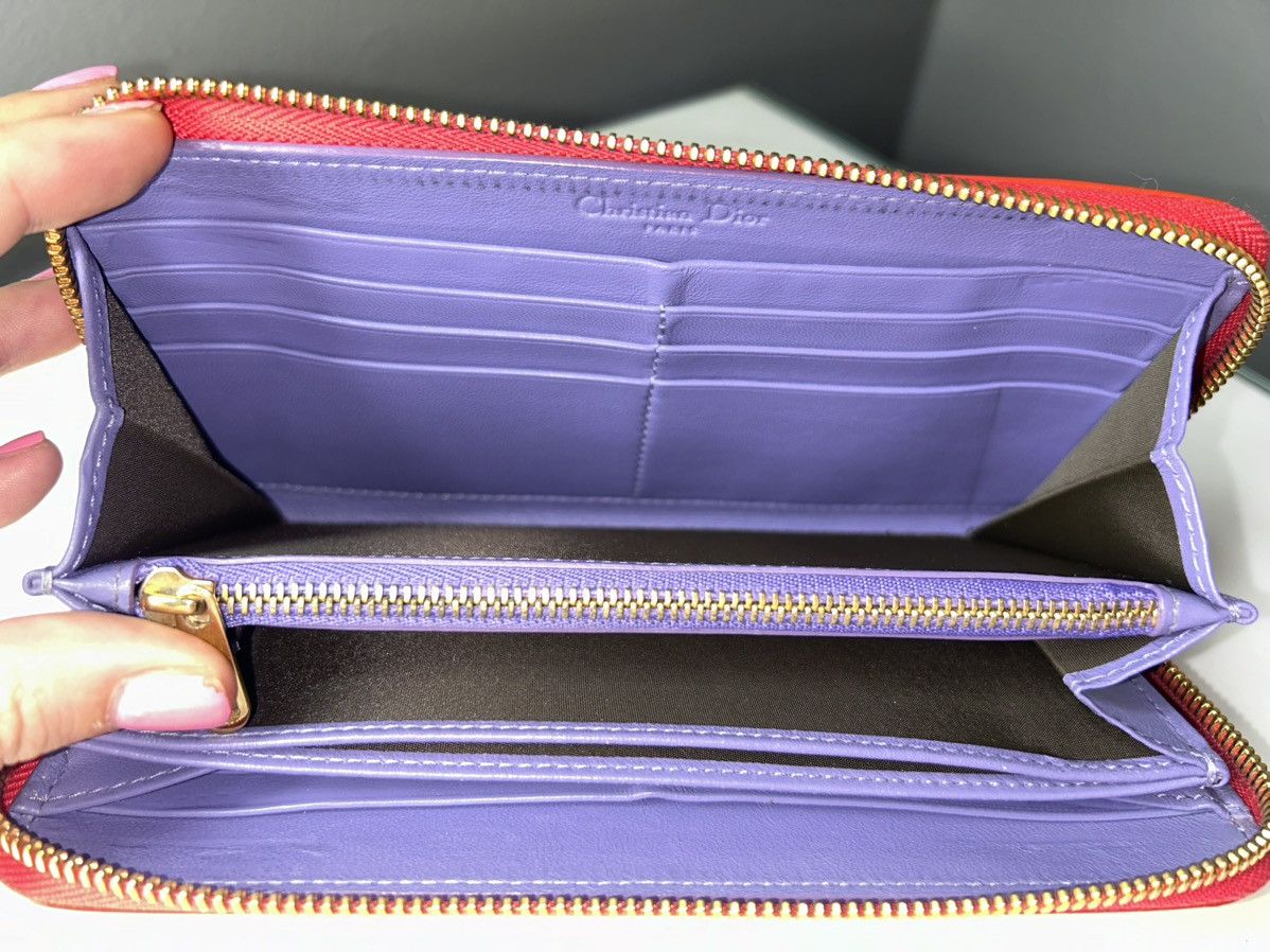 Dior Christian Dior Diorissimo Red Patent Leather Zippy Wallet Size ONE SIZE - 9 Thumbnail