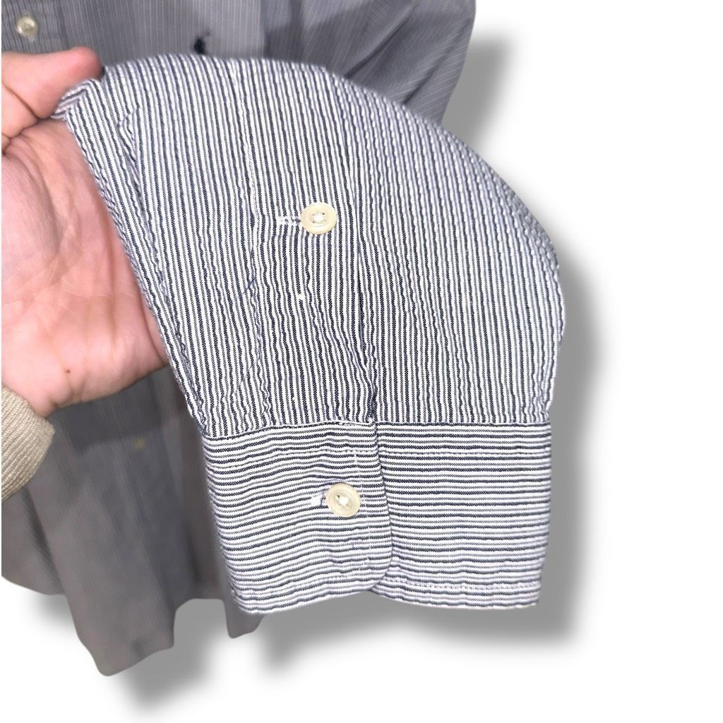 Polo Ralph Lauren 90s Polo Ralph Lauren White & Navy Blaire Button Down Shirt Size US XL / EU 56 / 4 - 5 Thumbnail