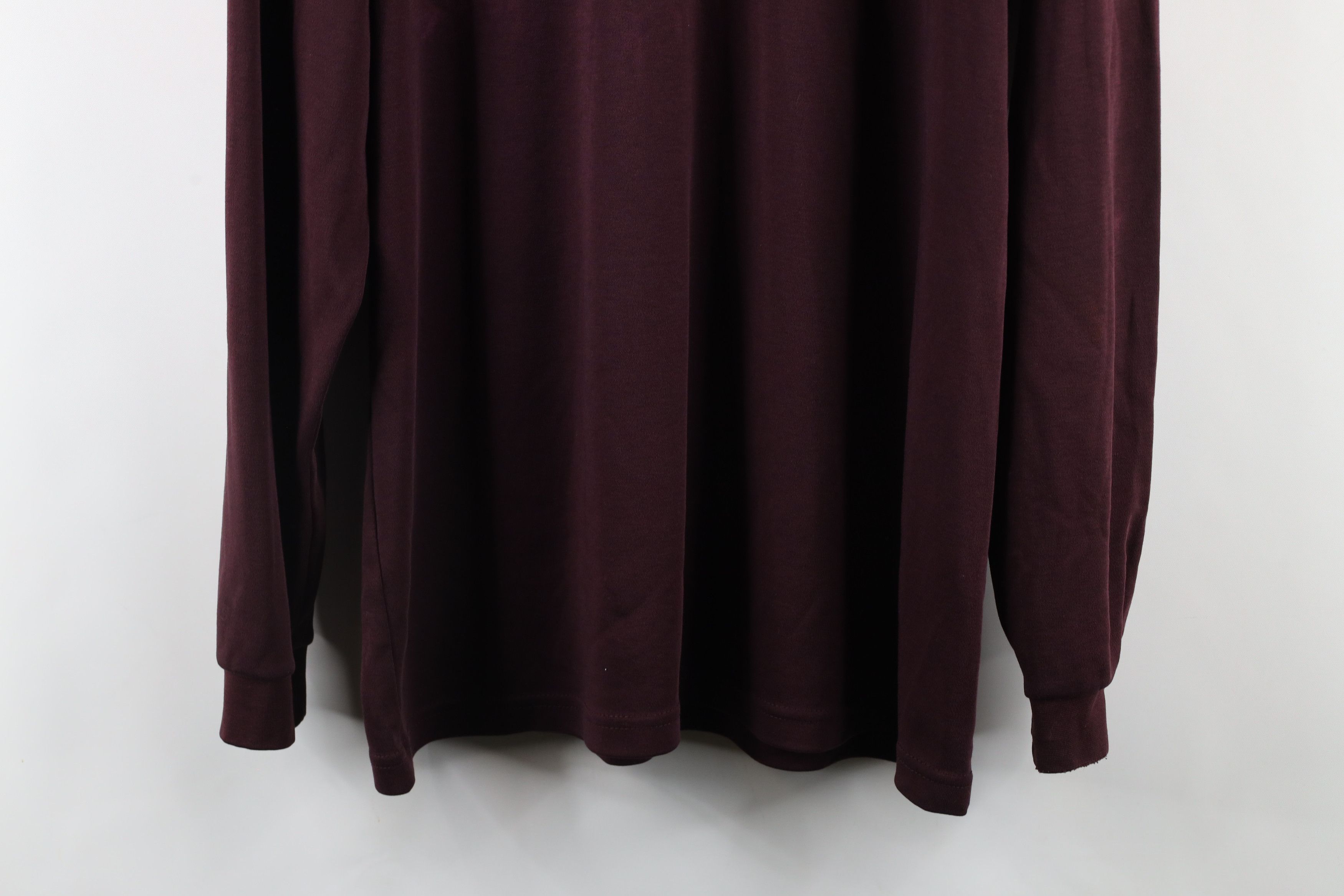 L.L. Bean × Vintage Vintage 90s LL Bean Distressed Turtleneck T-Shirt Purple Size US L / EU 52-54 / 3 - 3 Thumbnail