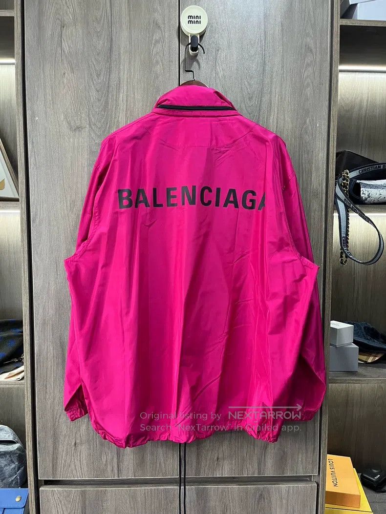 Balenciaga Balenciaga Coach jacket Magenta Size XS / US 0-2 / IT 36-38 - 2 Thumbnail