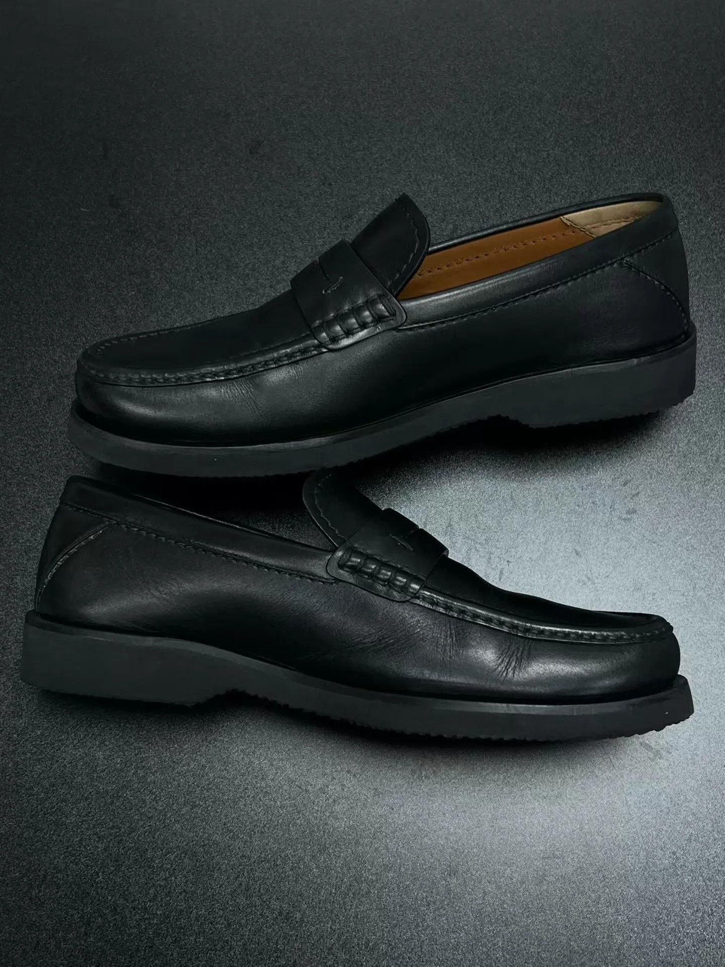 Ermenegildo Zegna Zegna leather loafers black 40.5 mint old money Size US 7.5 / EU 40-41 - 5 Thumbnail