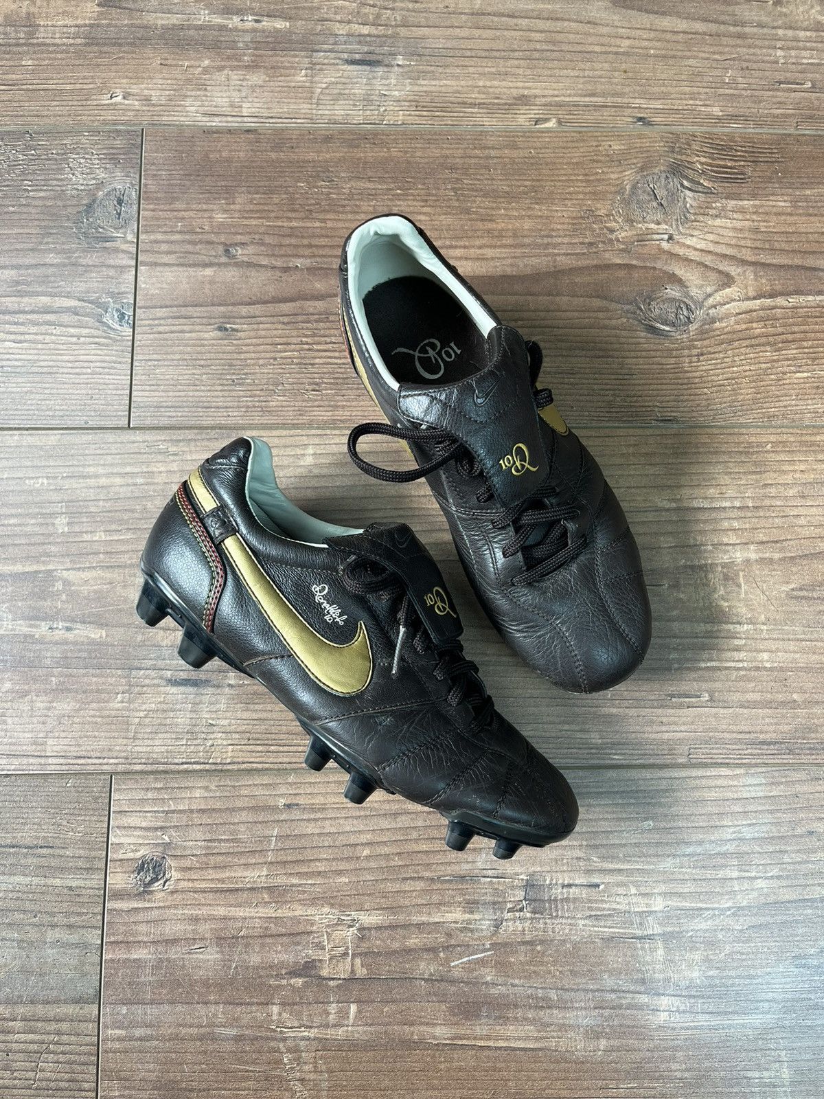 Nike × Vintage Vintage Nike Ronaldinho 10 Tiempo Leather Soccer Shoes Size US 7 / EU 40 - 5 Thumbnail