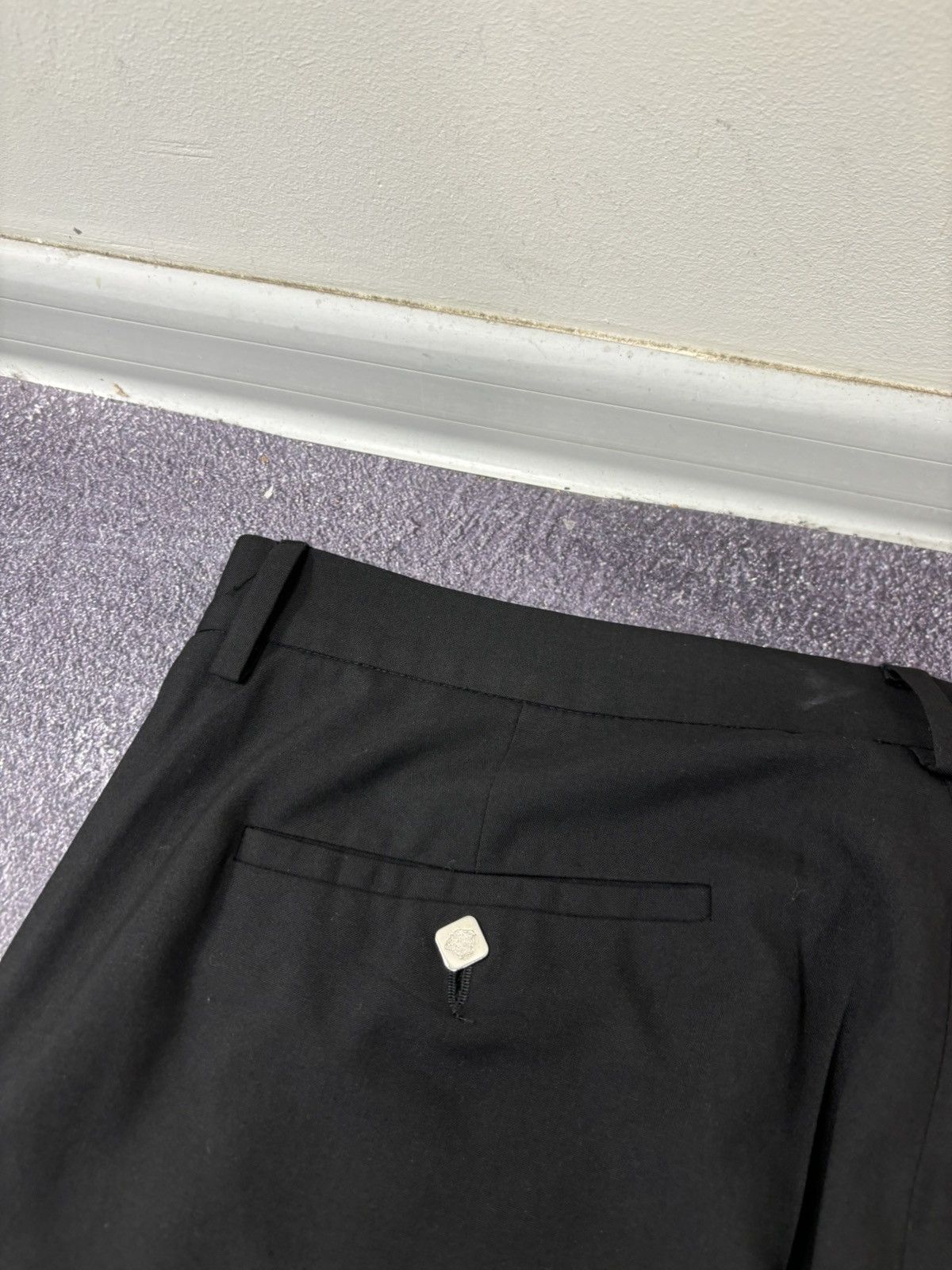 Versace Jeans Couture Versace Jeans Couture Men’s Black Relaxed Fit Dress Pants Size US 38 / EU 54 - 16 Thumbnail