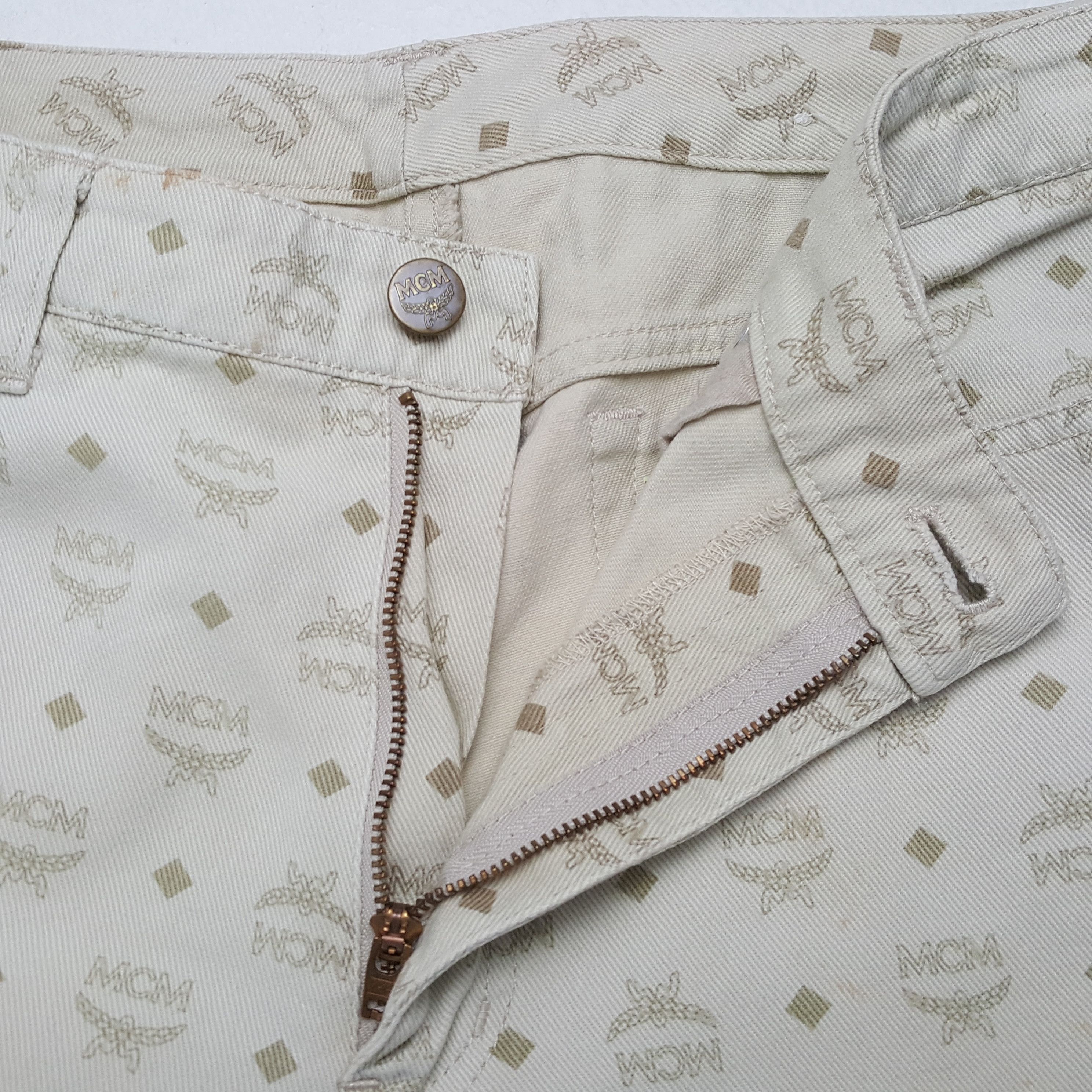 MCM × Vintage MCM LEGERE Fashion Monogram Style Pants Size US 29 - 12 Thumbnail