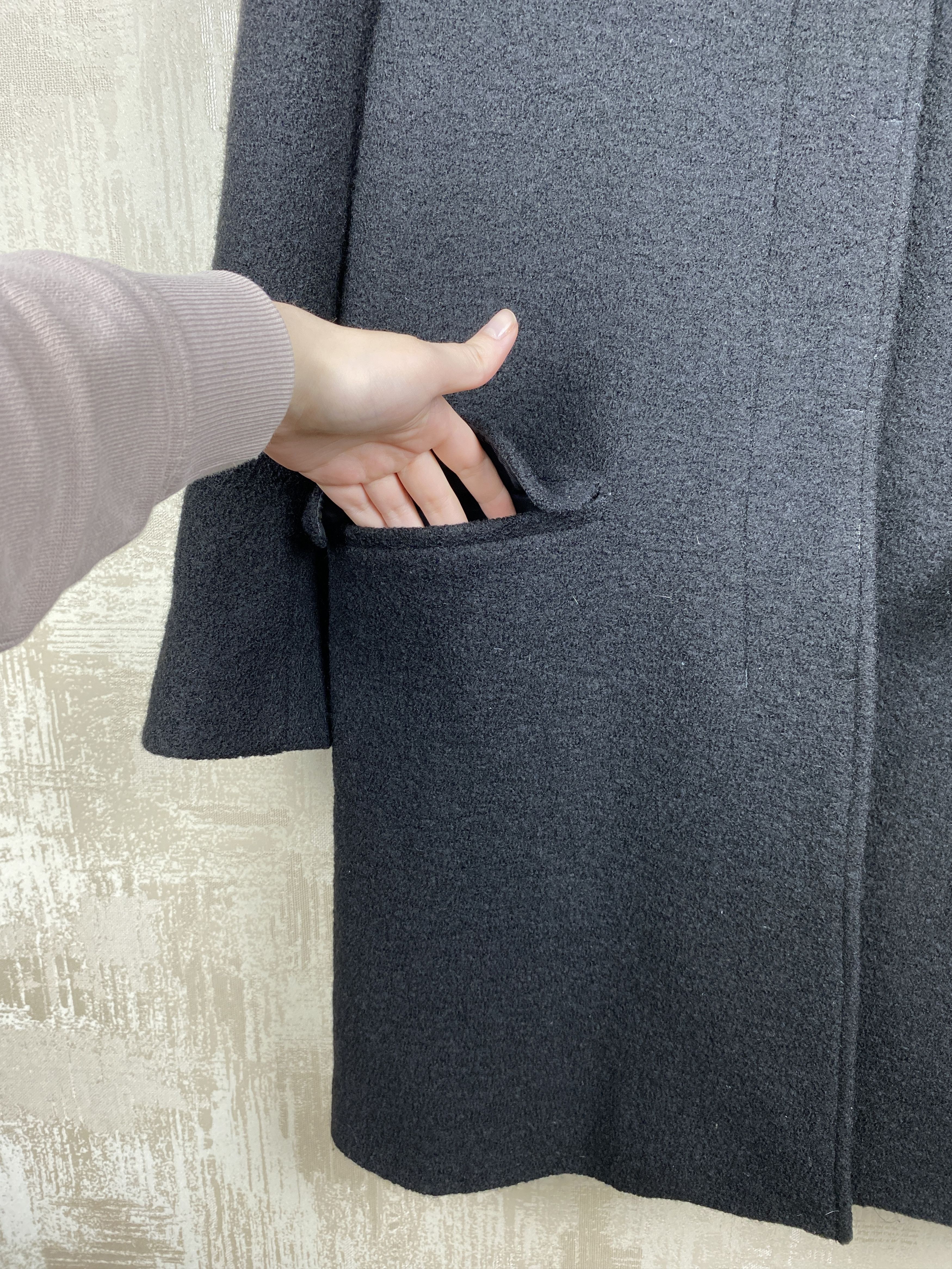 Arket Arket Nova Fides Wool Boucle Black Oversized Casual Coat Size M / US 6-8 / IT 42-44 - 6 Thumbnail