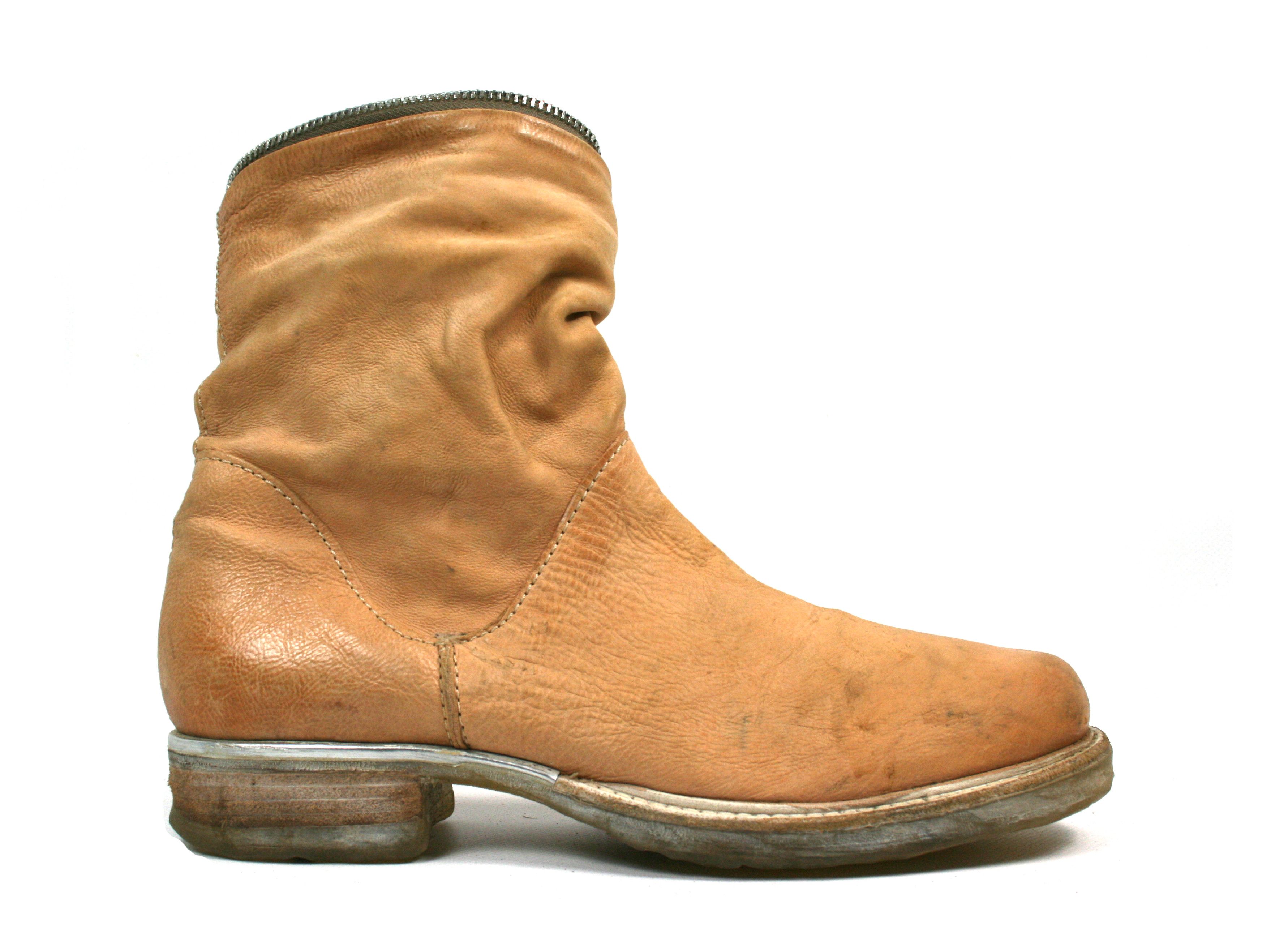 A.S.98 Napoleon Grunge Leather Zipped Biker Boots Size US 9 / IT 39 - 2 Thumbnail