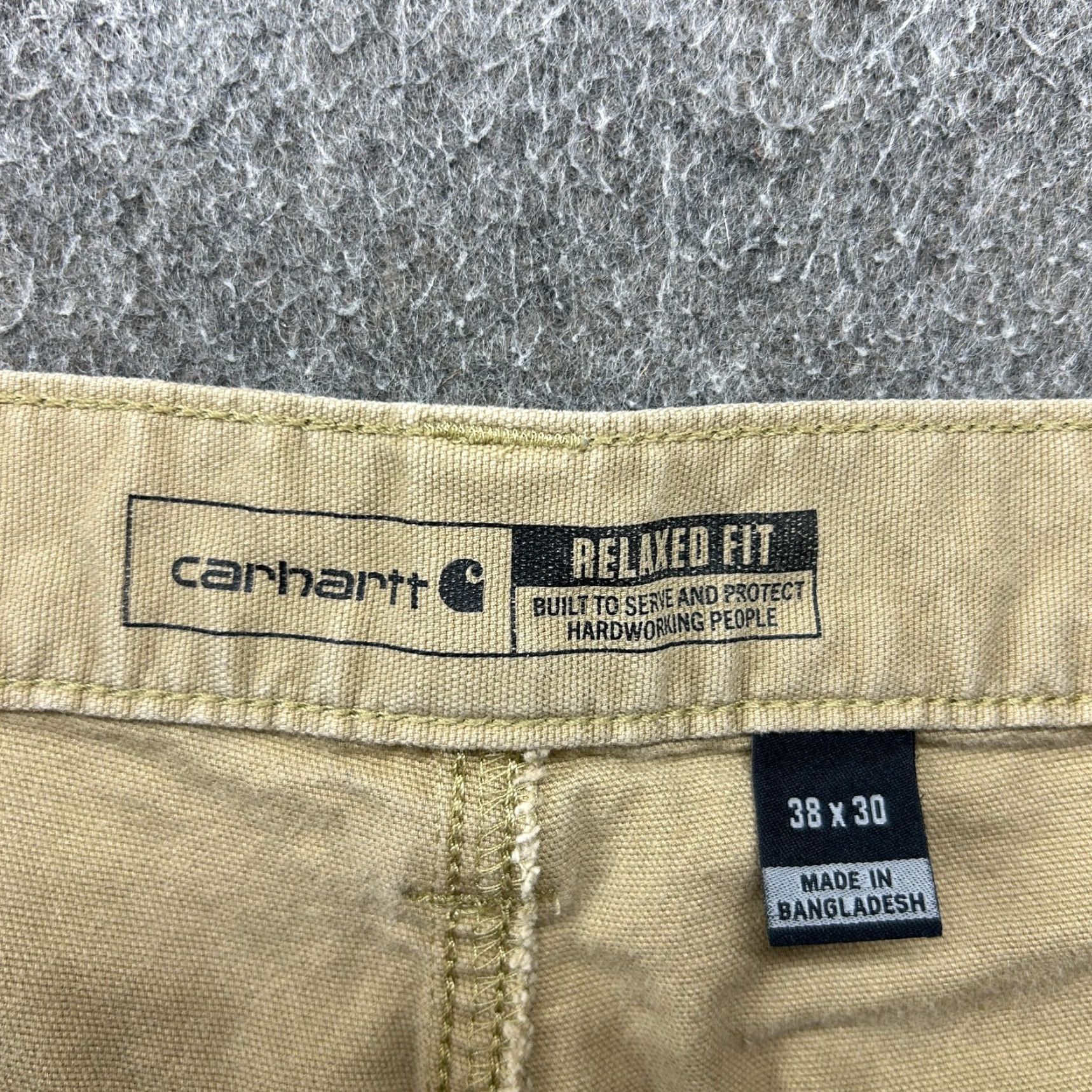 Carhartt Carhartt Pants Mens 38x30 Brown Tan Carpenter Rugged Flex Relaxed Cotton Stretch Size US 38 / EU 54 - 3 Thumbnail