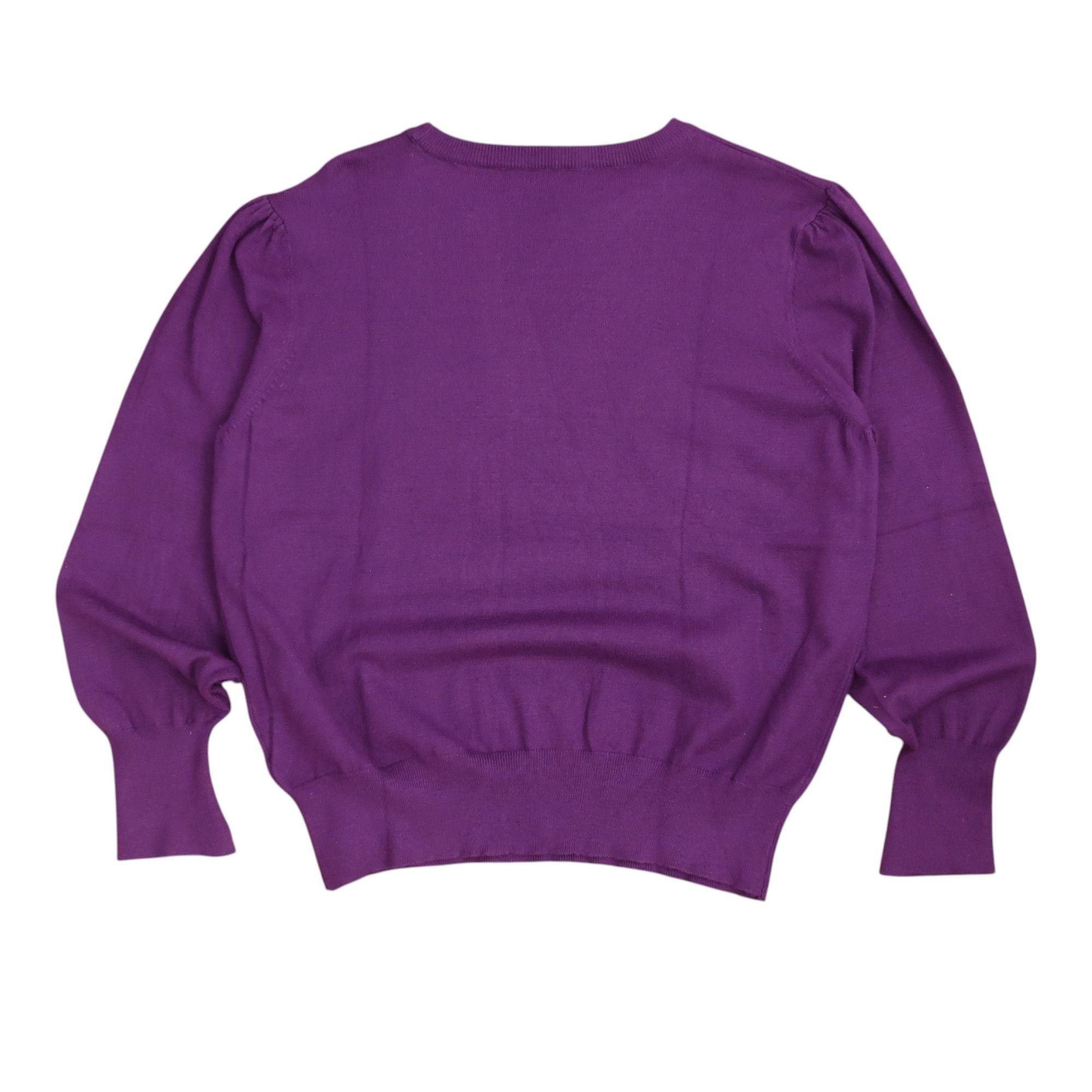 Japanese Brand 2000s Anna Sui Big Spell Out Fuzzy Knit Sweater Size US M / EU 48-50 / 2 - 2 Thumbnail