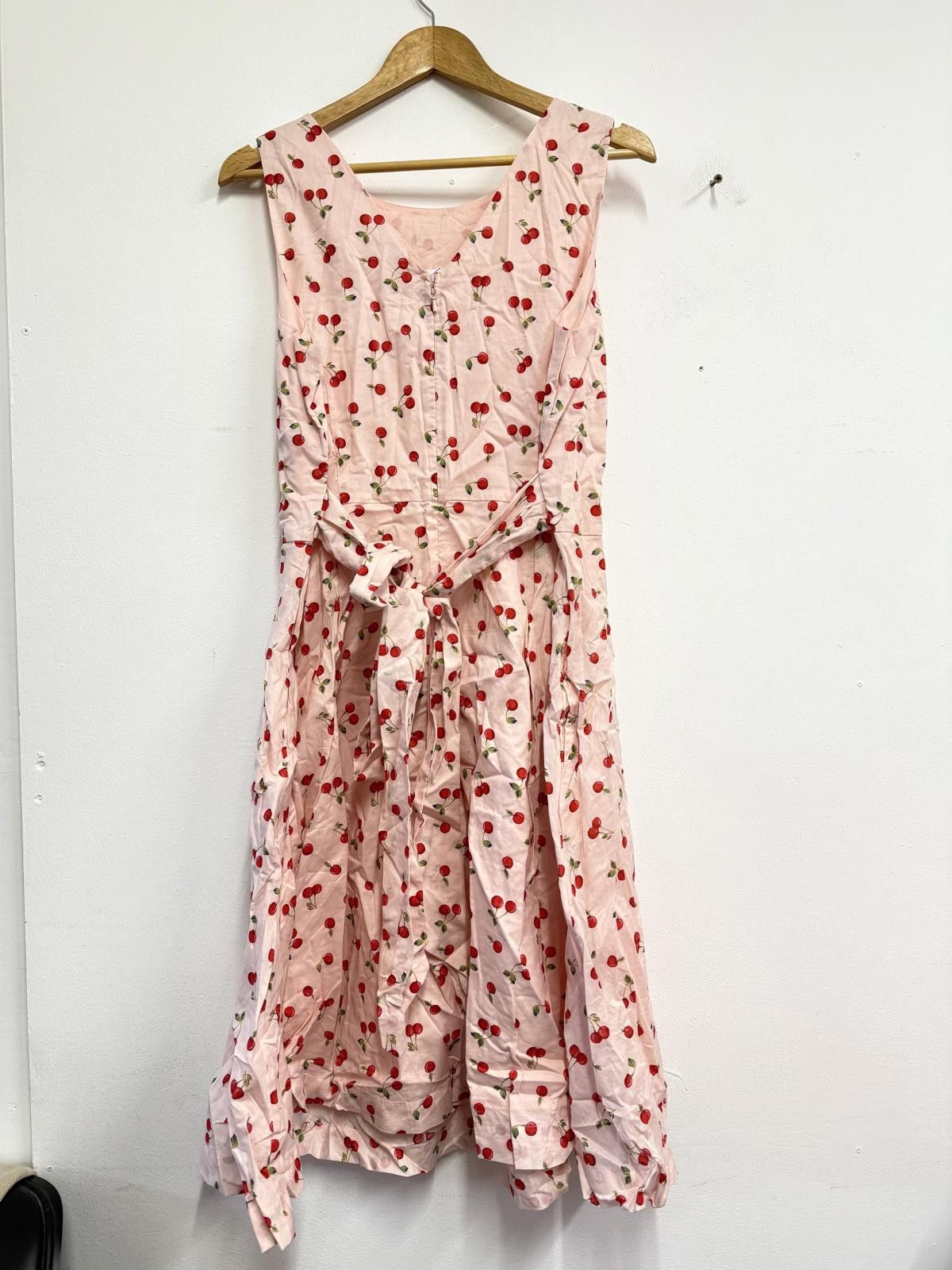Other Cath Kidston Pink Cherry Print Sleeveless Dress Size ONE SIZE - 4 Thumbnail