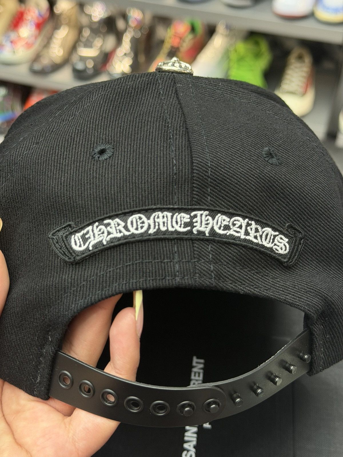 Chrome Hearts Chrome Hearts Horseshoe Denim Baseball Hat Size ONE SIZE - 7 Thumbnail