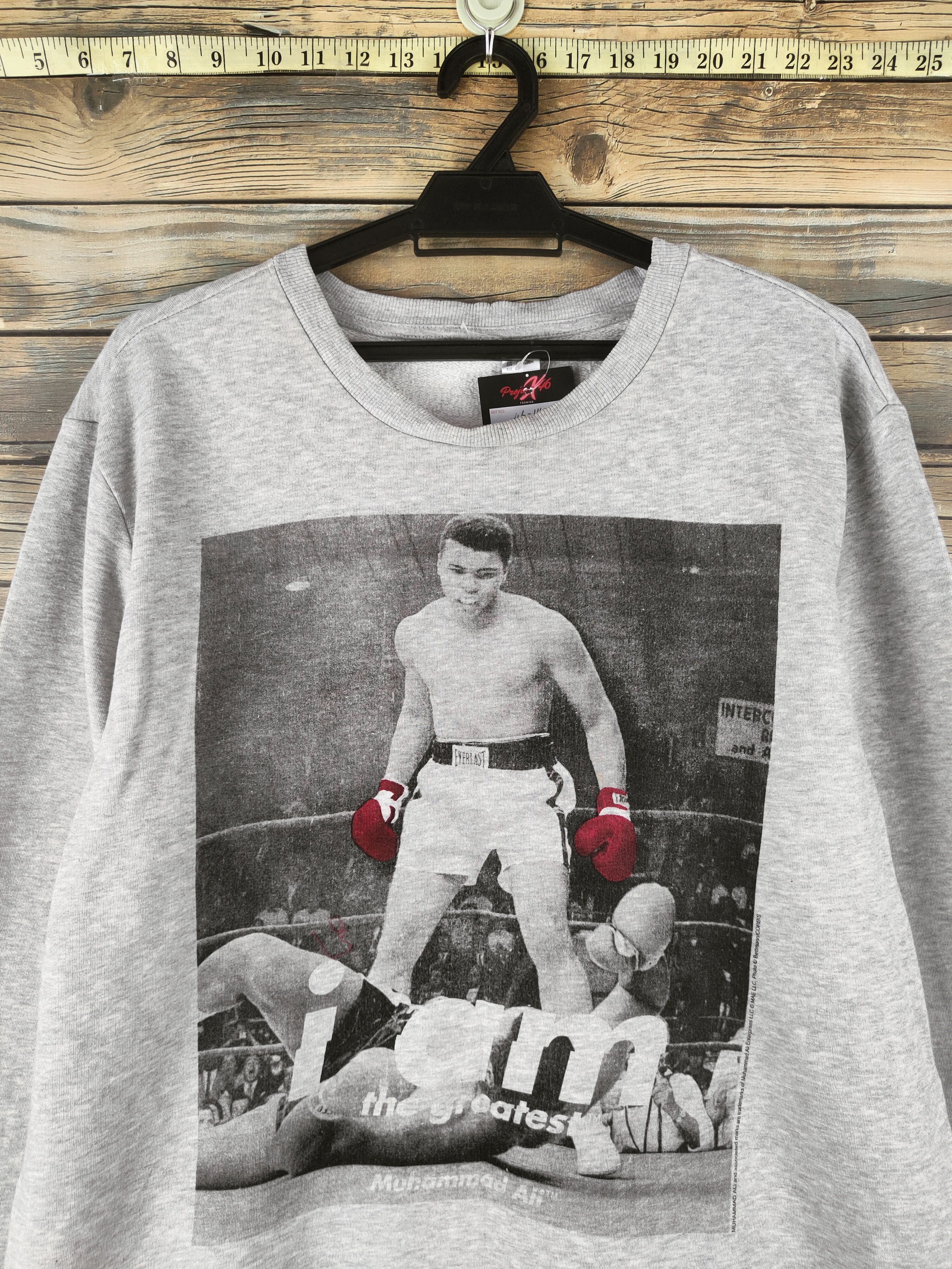 Japanese Brand DL H&M Gray Muhammad Ali Sweatshirts #46-114 Size US L / EU 52-54 / 3 - 2 Thumbnail