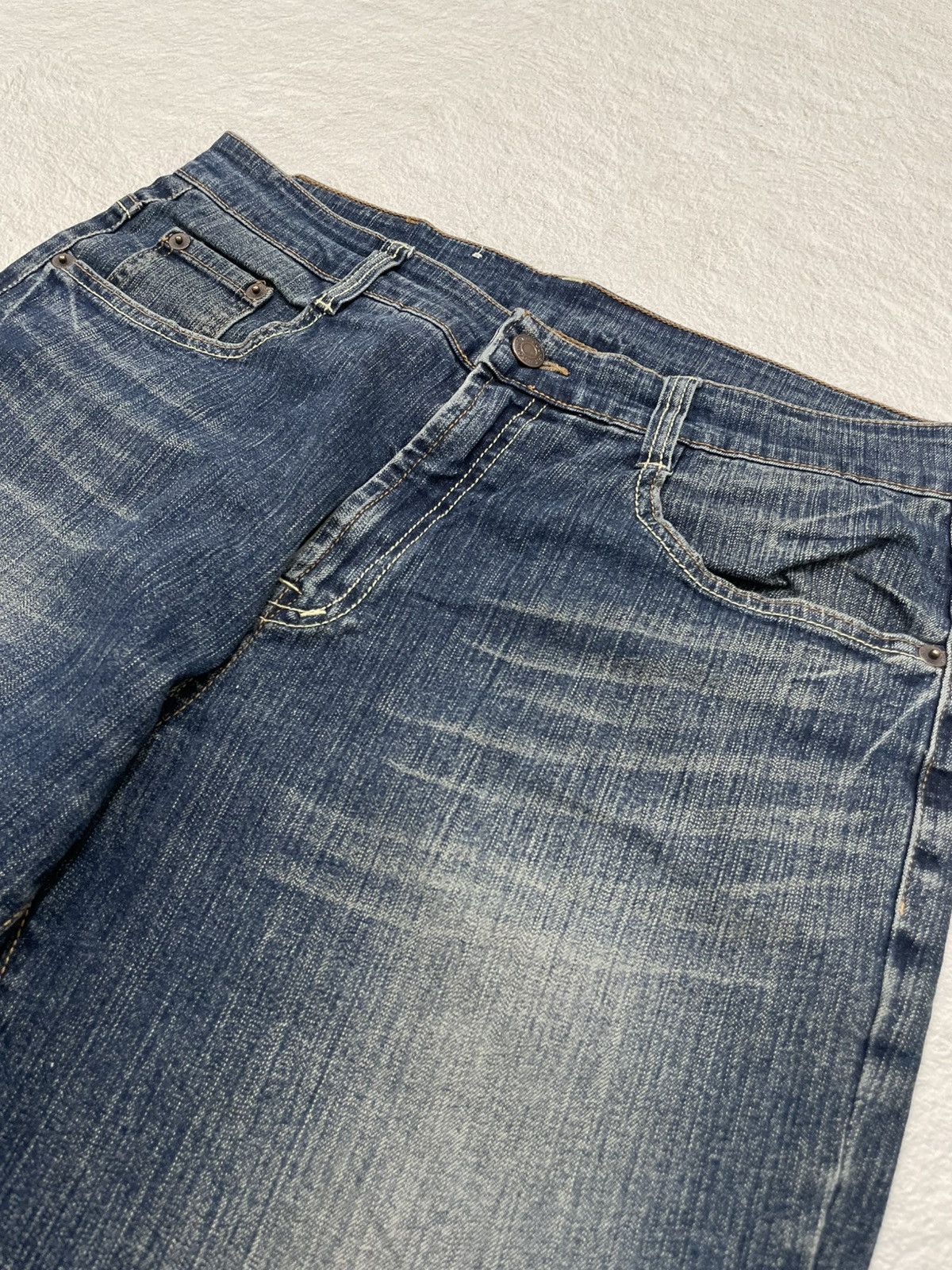 If Six Was Nine 2000s Jeans Washed Fading Denim Y2K Size US 32 / EU 48 - 3 Thumbnail