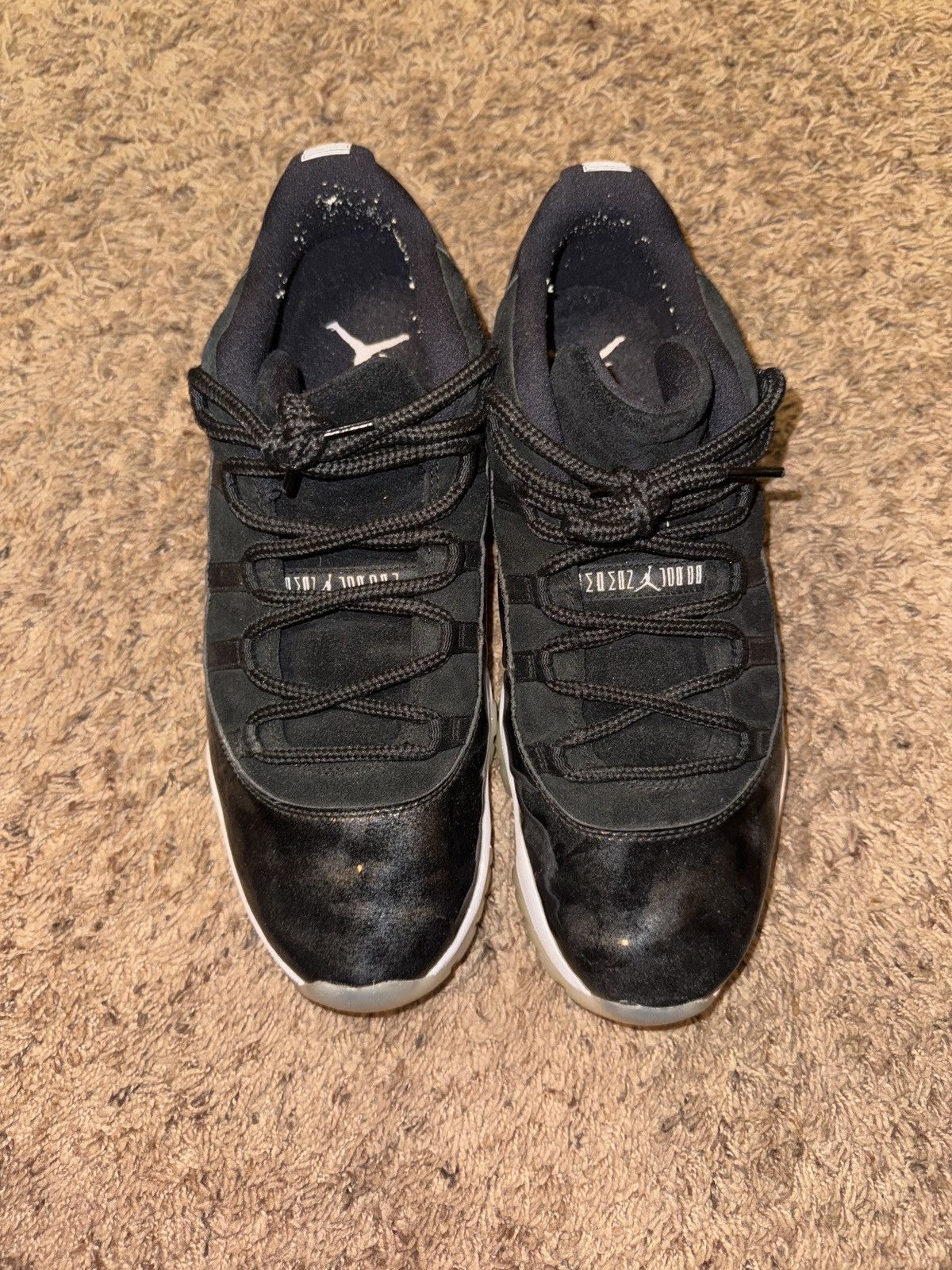 Jordan Brand Nike Air Jordan Retro 11 XI Low Baron Black White Graphite Size US 13 / EU 46 - 7 Thumbnail