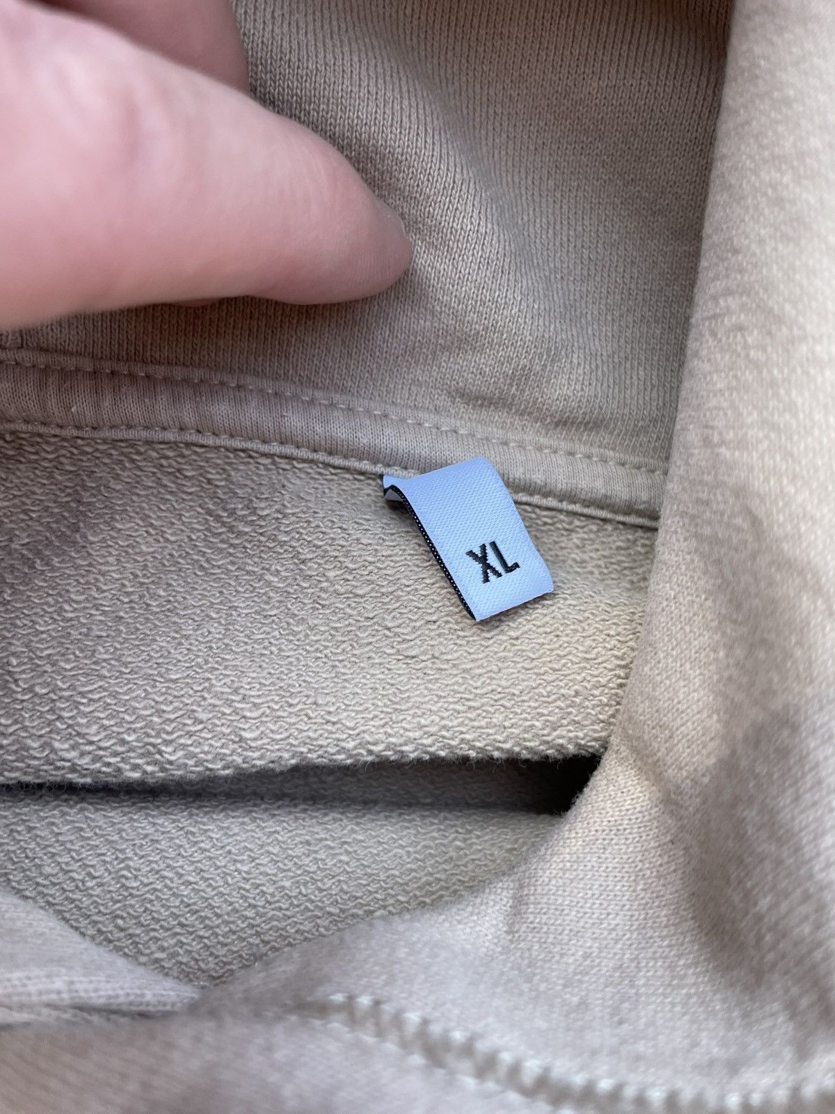 Designer × Rue Porter Rue Porter Boxy Fit Sand Hoodie Y2K Designer Streetwear Rap Size US XL / EU 56 / 4 - 3 Thumbnail