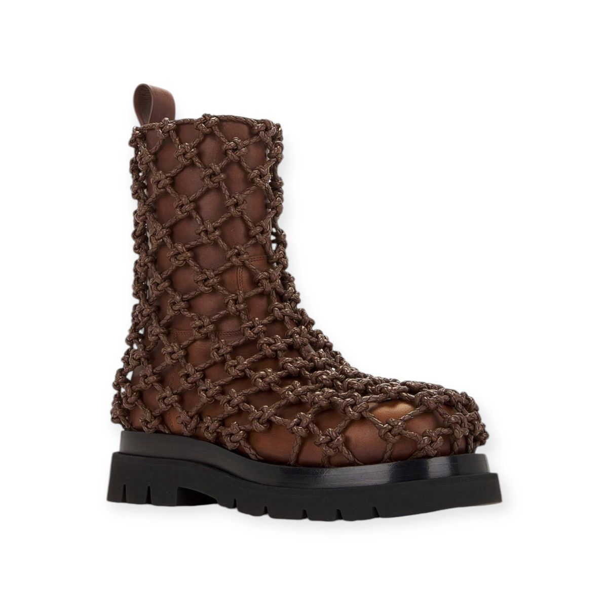 Bottega Veneta Bottega Veneta Knot Web Lug Boots MSRP $9000 Size US 10 / EU 43 - 2 Thumbnail