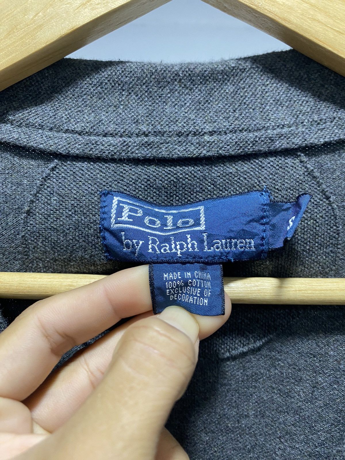 Polo Ralph Lauren × Vintage Rare☠️ Polo RL Small Pony Cardigan 90s Knit Designer Size US S / EU 44-46 / 1 - 4 Thumbnail