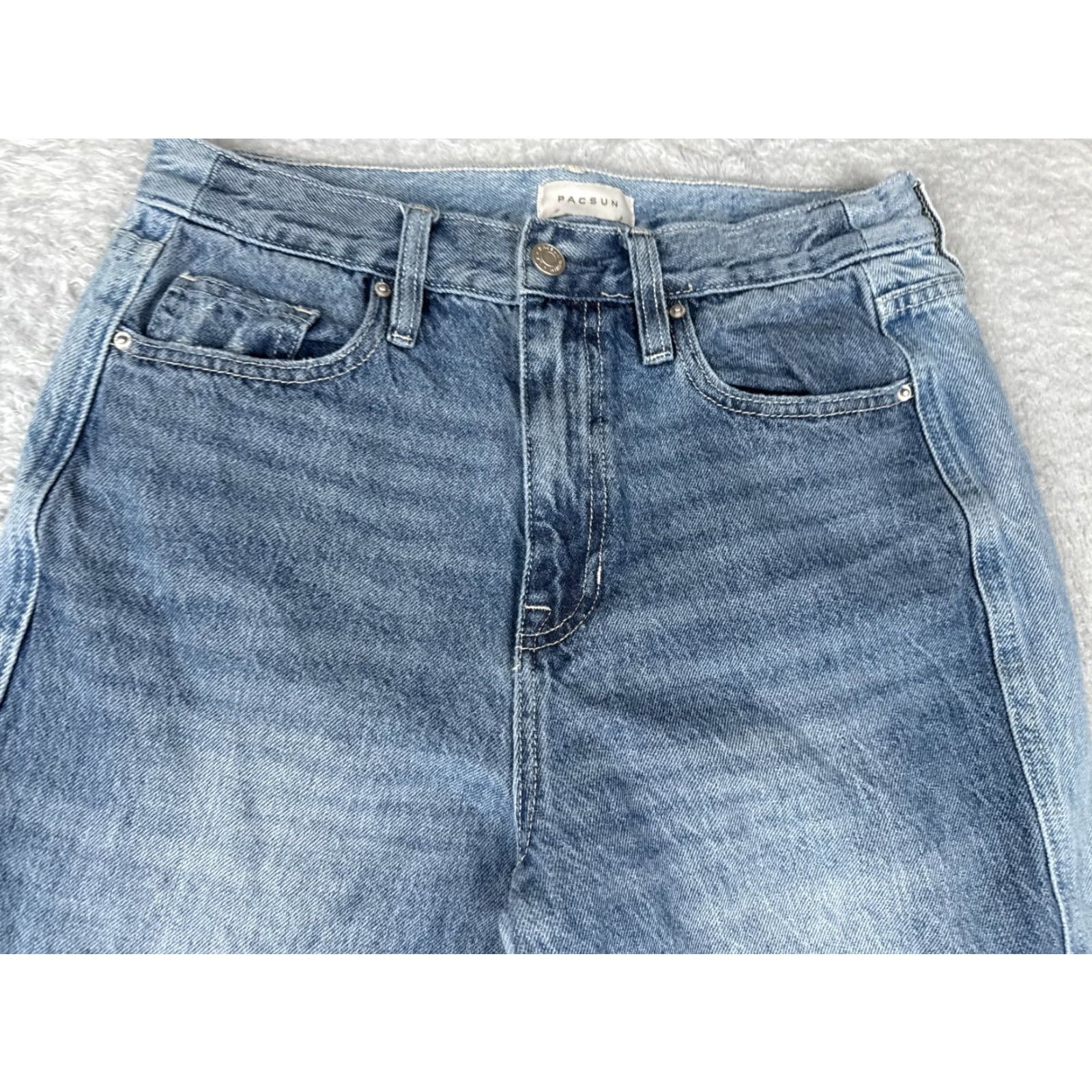 Pacsun Pacsun Jeans Womens 26 Blue Denim Baggy Wide Leg 100% Cotton 26x30 Vintage No Jeans Baggy Wide-Leg 90s Womens Size 26" / US 2 / IT 38 - 4 Thumbnail