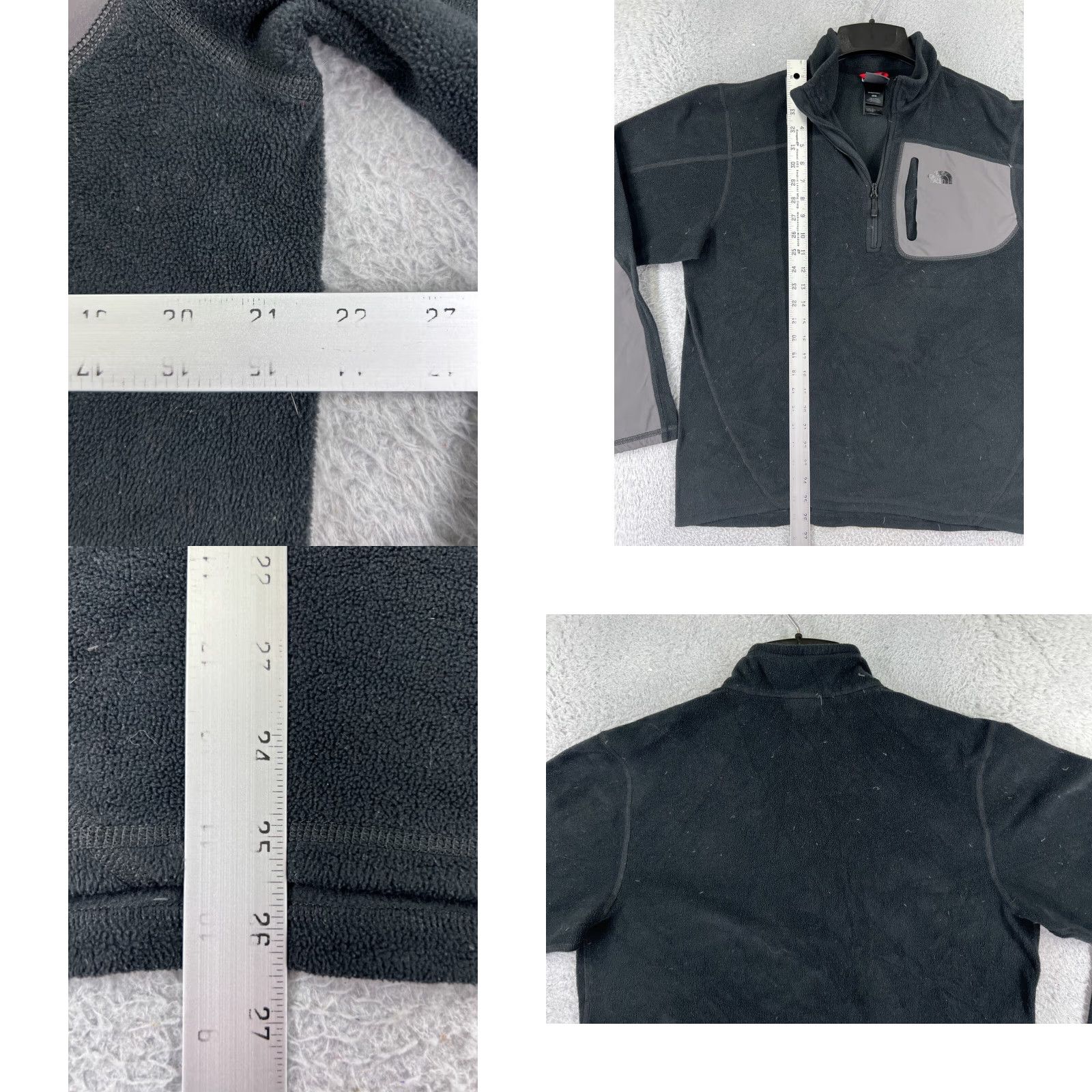 The North Face The North Face Sweater Mens M Black Long Sleeve 1/4 Zip Fleece Polyester Pattern Solid Embroidered Logo Casual Golf Fall Winter Size US M / EU 48-50 / 2 - 9 Thumbnail