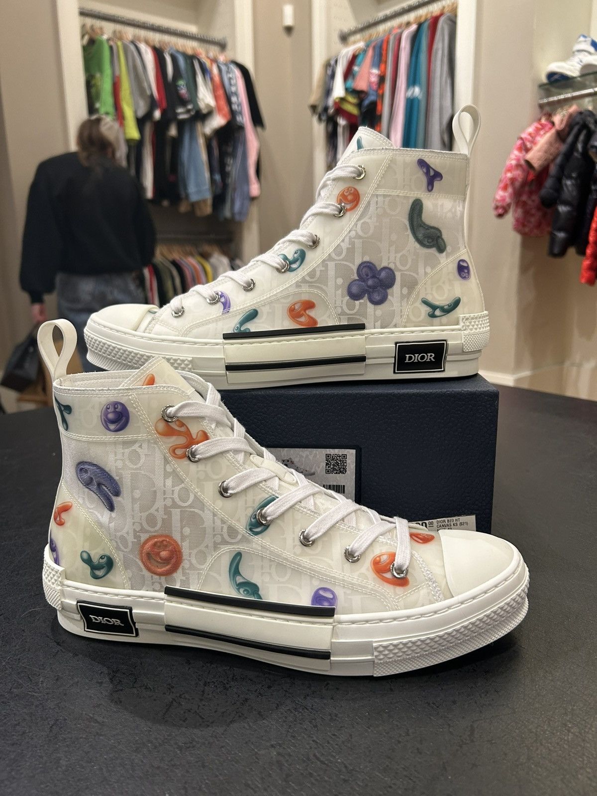 Dior Dior B23 High Top Kenny Scharf Size US 10 / EU 43 - 1 Thumbnail