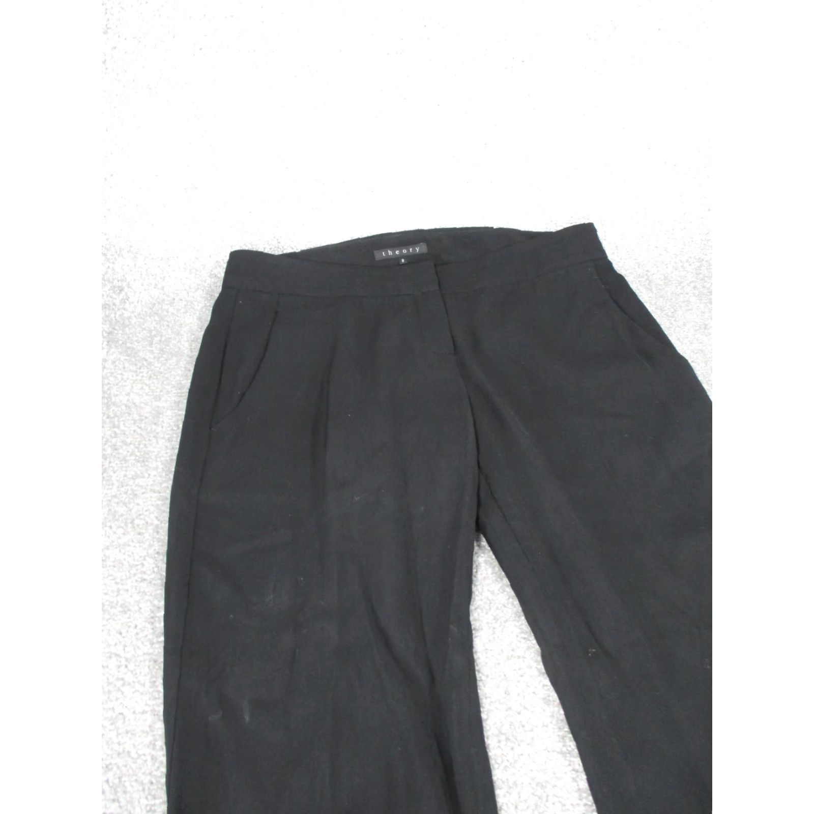 Theory Theory Dress Pants Womens 8 Jeldra Black Wool Blend Flare Size 30" / US 8 / IT 44 - 4 Thumbnail
