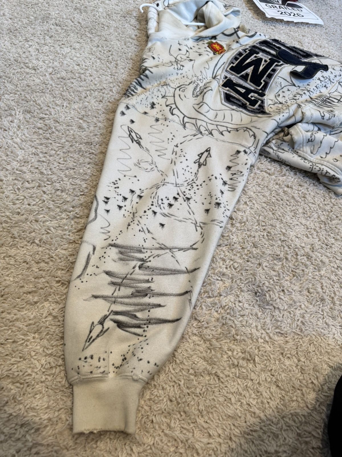 Balenciaga Balenciaga X HOWCOLE ends.rp CUSTOM 1OF1 Skater Hoodie Size US S / EU 44-46 / 1 - 14 Thumbnail