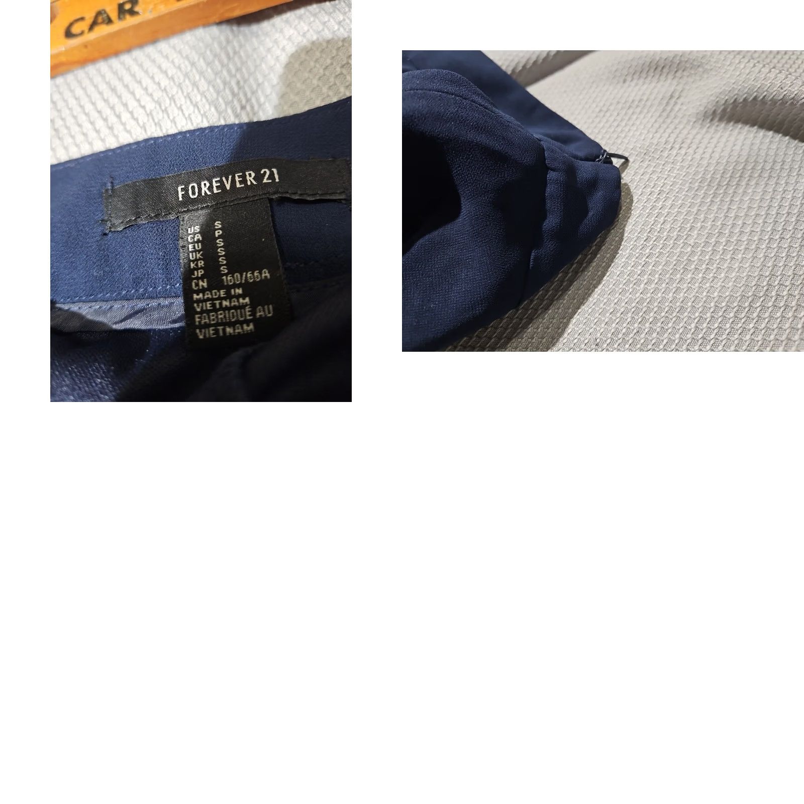Forever 21 FOREVER 21 Skirt Womens Small S Blue Pull On Zip Layered Preppy Flowy Lined Size 28" / US 6 / IT 42 - 8 Thumbnail