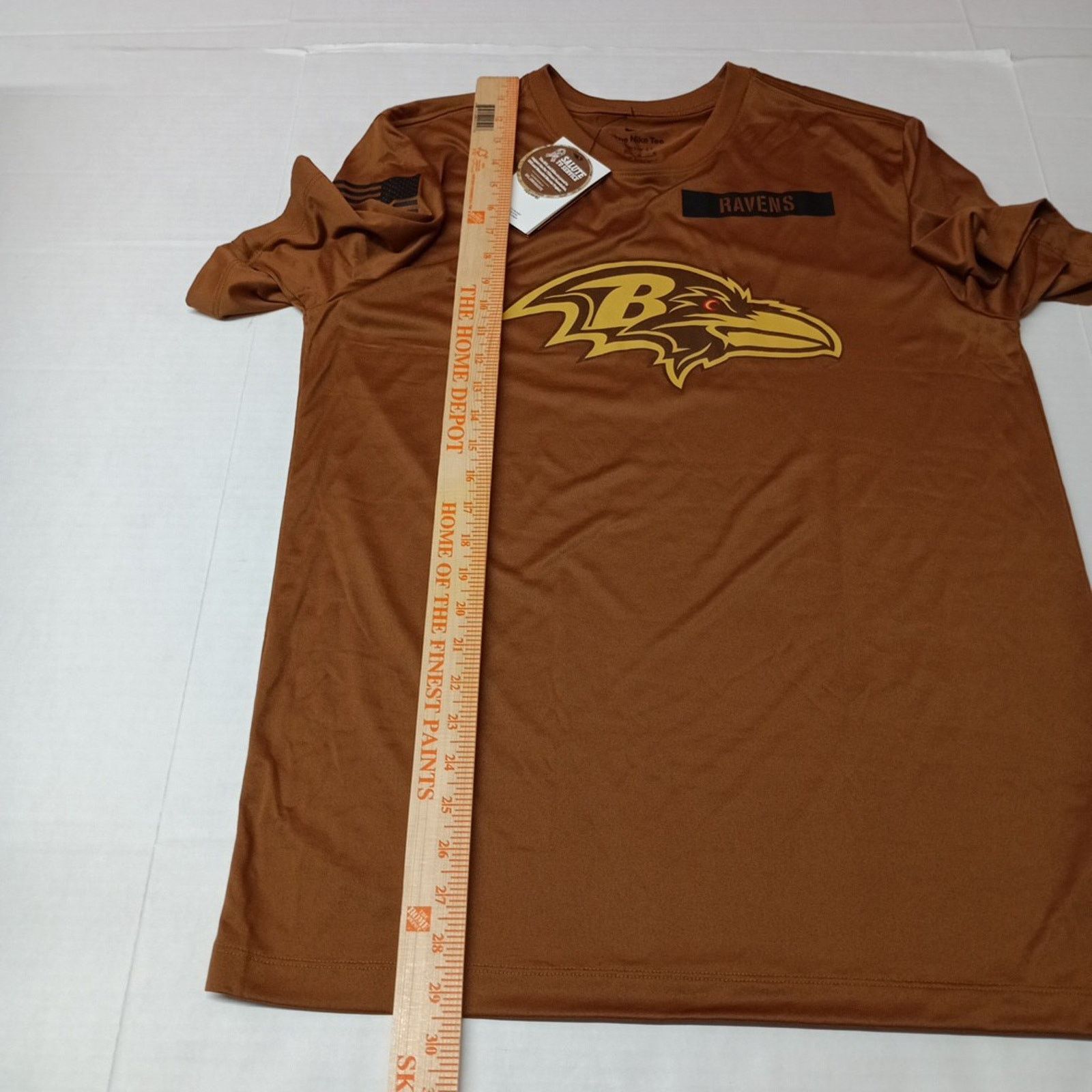 Nike Nike Baltimore Ravens Salute To Service T-Shirt Mens M Brown Size US M / EU 48-50 / 2 - 7 Thumbnail