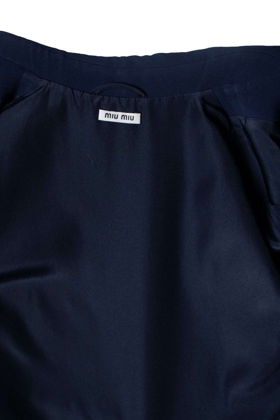 Miu Miu Miu Miu, blue jacket with belt and sequinned collar Size M / US 6-8 / IT 42-44 - 5 Thumbnail
