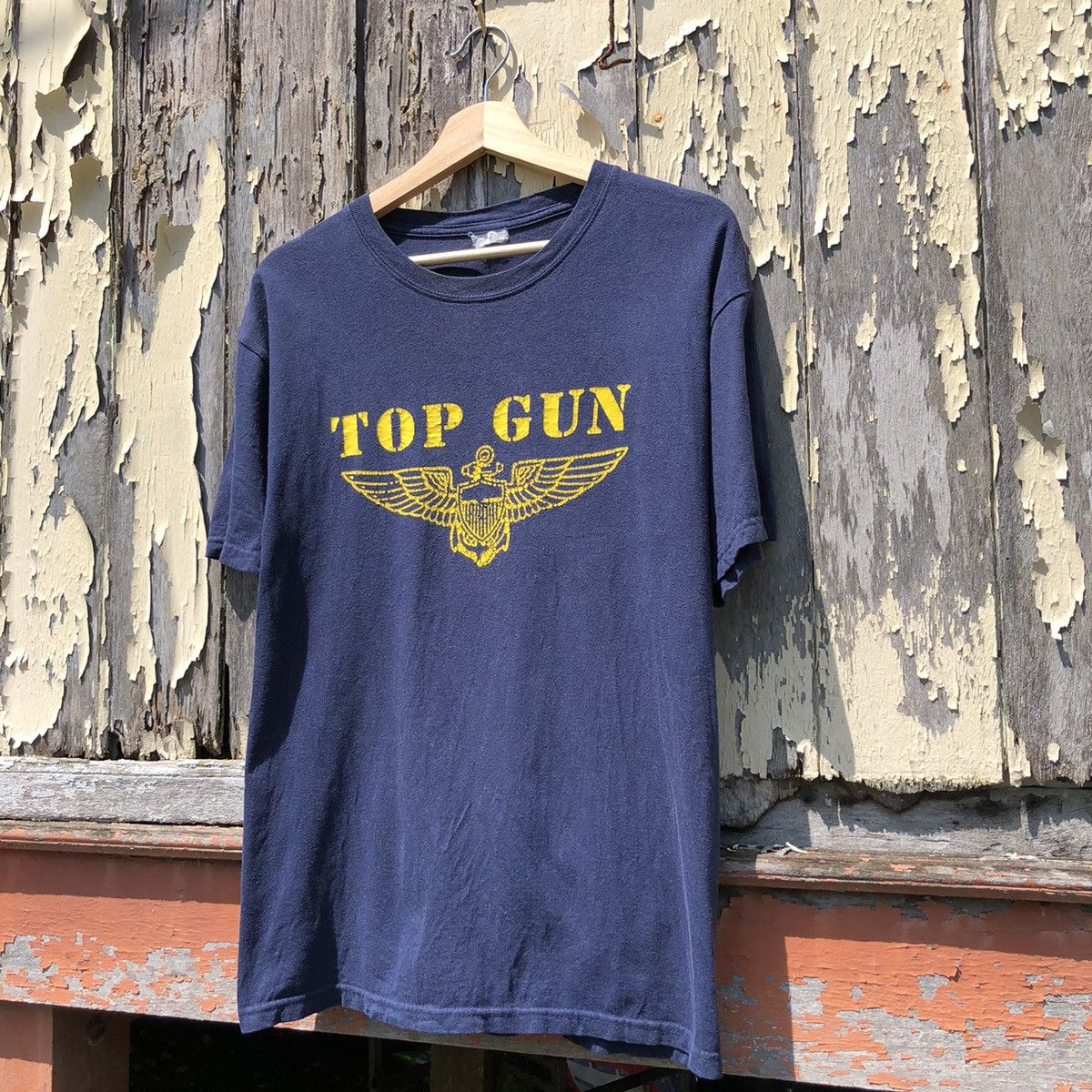 Vintage Vintage y2k Sunfaded Top Gun Tshirt Size US M / EU 48-50 / 2 - 2 Thumbnail