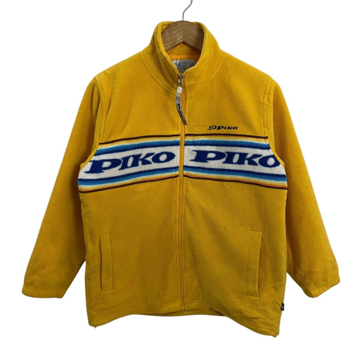 Japanese Brand Vintage Piko Big Logo Sherpa Fleece Jacket Size US S / EU 44-46 / 1 - 1 Thumbnail