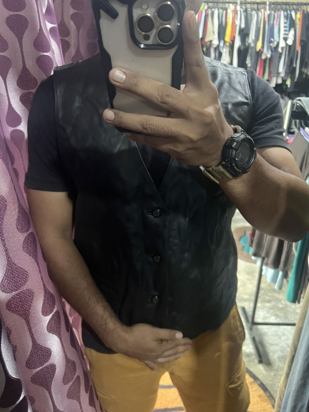 Johnbull 🔥Vintage Black Johnbull Leather Vest Size US M / EU 48-50 / 2 - 18 Thumbnail