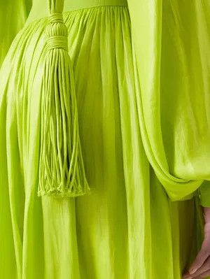 Bottega Veneta o1y0725 Mini Dress in Green Size M / US 6-8 / IT 42-44 - 3 Thumbnail