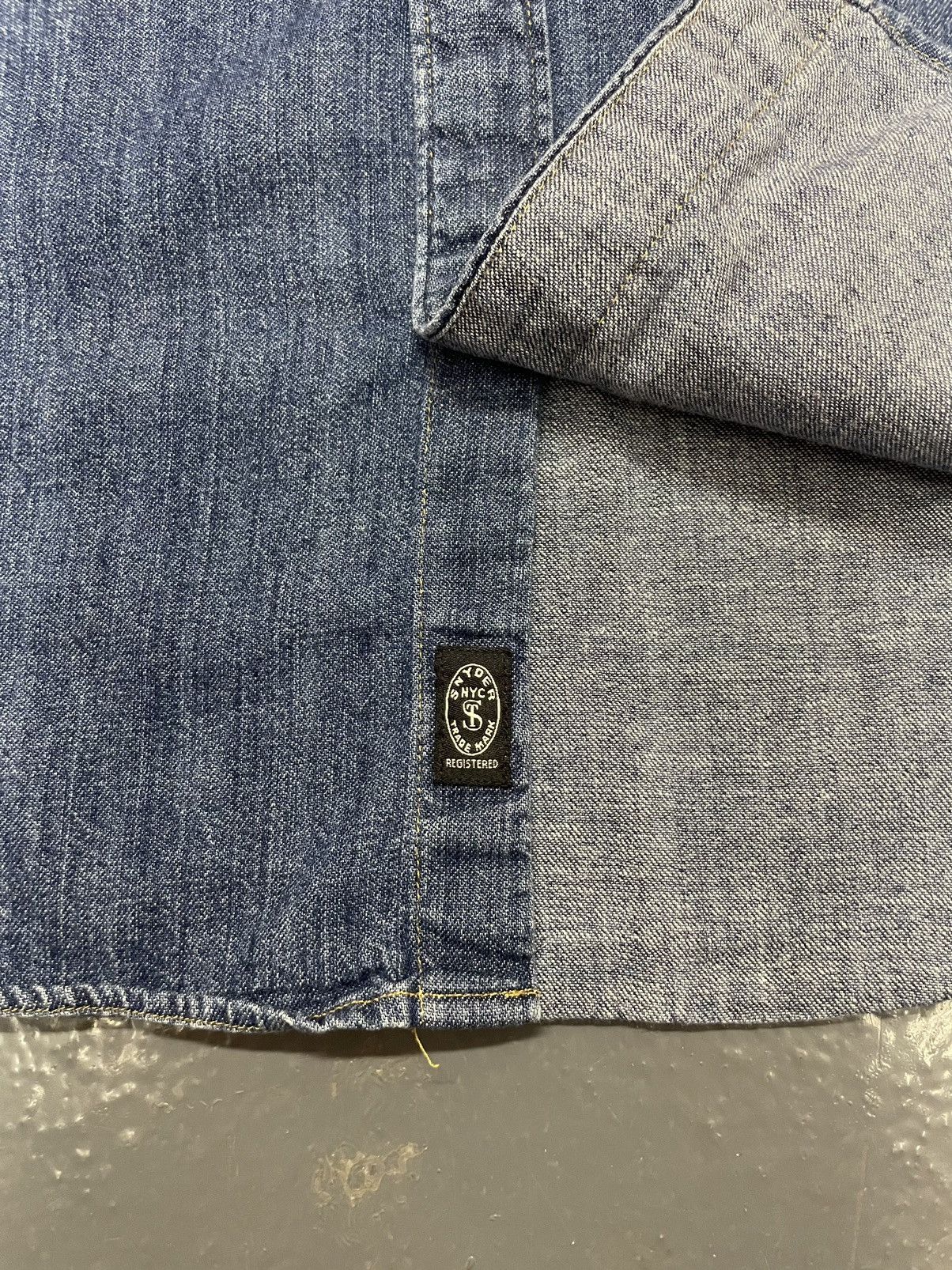 Todd Snyder Albiate Denim Button Up Shirt Spread Collar Medium Wash Size US XS / EU 42 / 0 - 6 Thumbnail