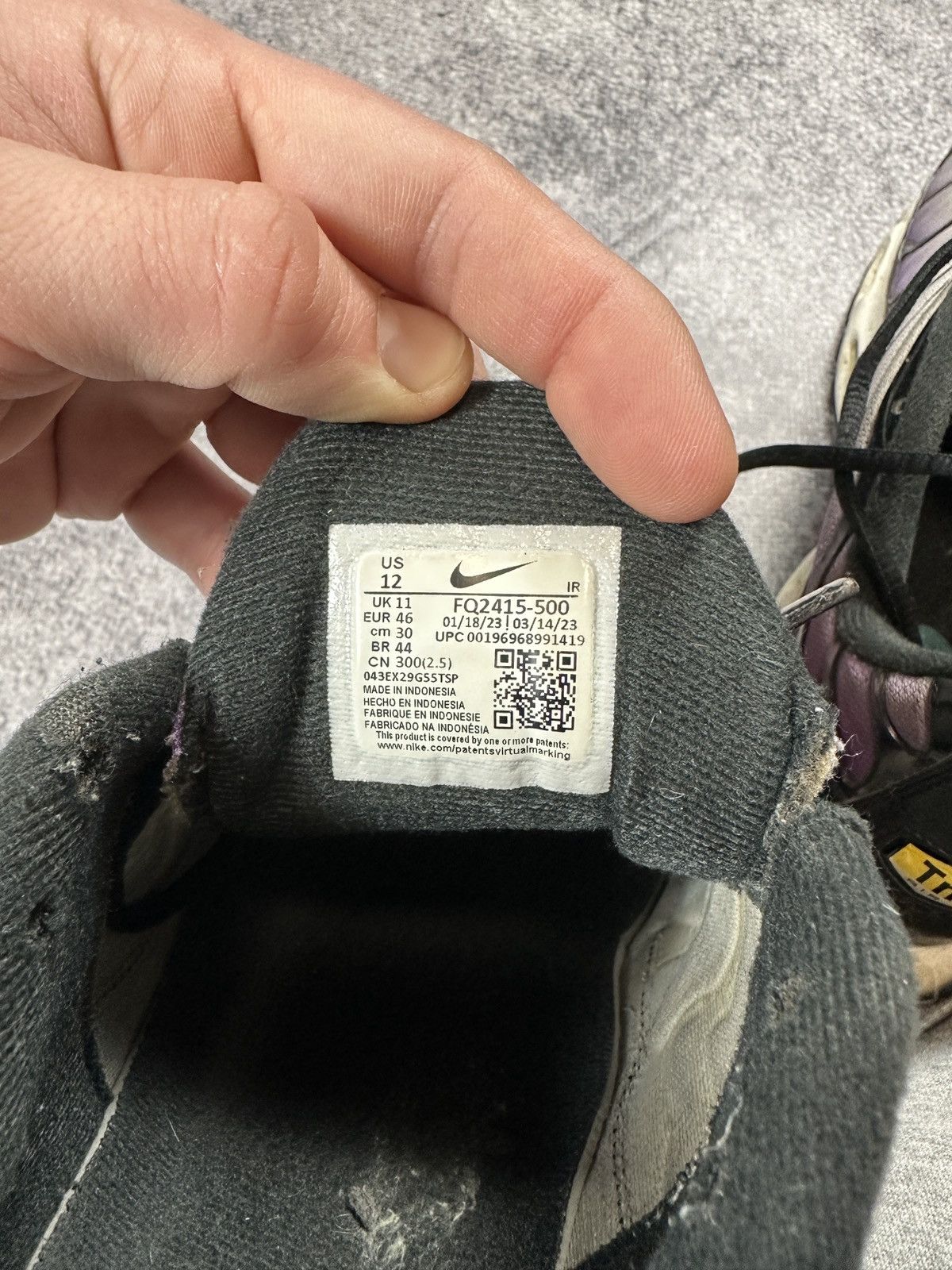 Nike Nike Air Max Plus Reverse Grape TN Streetwear 12 Rare 46 USA Size US 12 / EU 45 - 7 Thumbnail