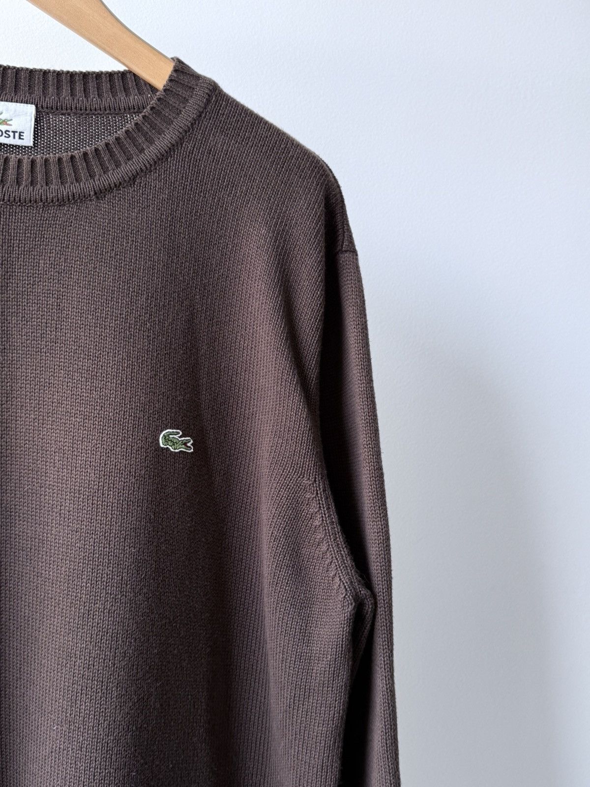 Lacoste Vintage Lacoste Brown Sweater Size US XL / EU 56 / 4 - 3 Thumbnail
