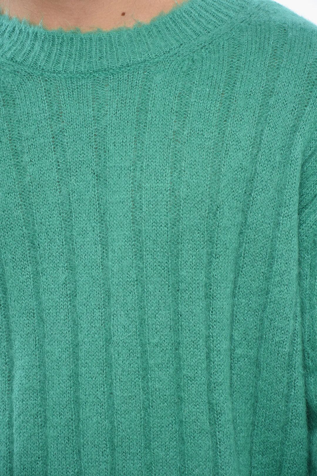 Marni og1mm0326 Solid Crewneck Sweater in Green Size US M / EU 48-50 / 2 - 3 Thumbnail
