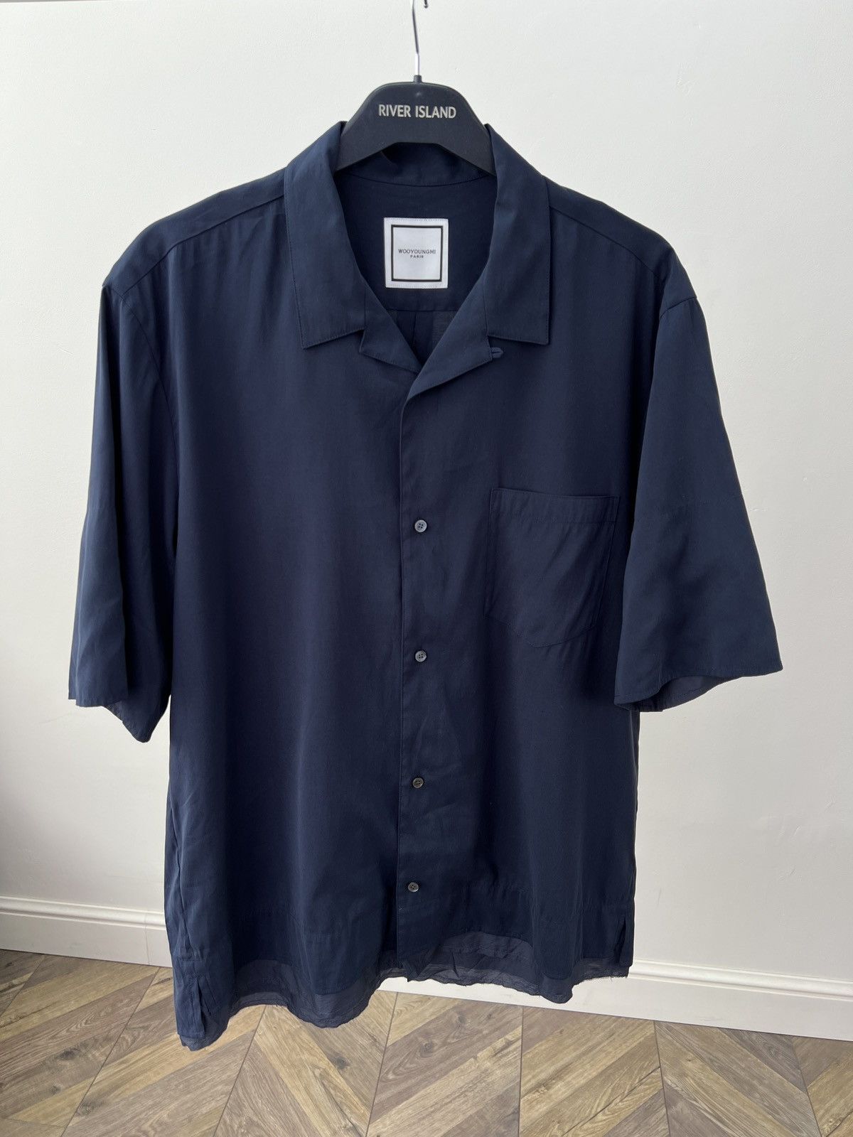 Wooyoungmi Vintage Wooyoungmi Navy Button-Up Shirt Size US L / EU 52-54 / 3 - 2 Thumbnail