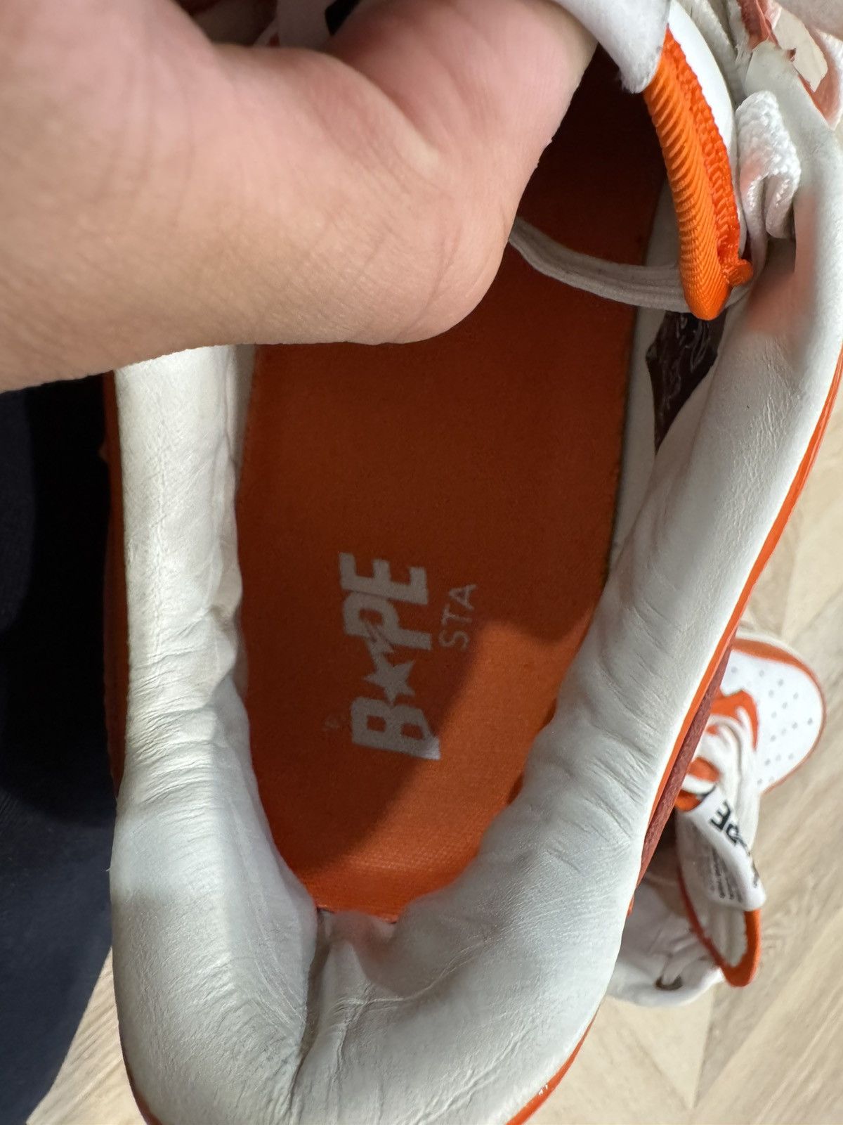 Bape Bapestas Orange Size US 13 / EU 46 - 10 Thumbnail