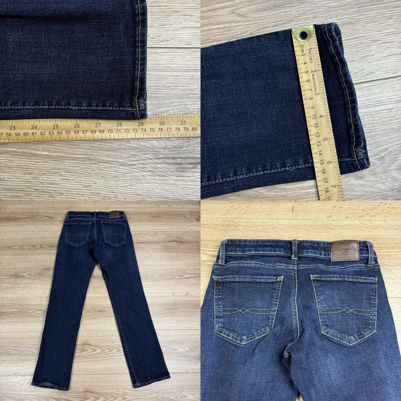Lucky Brand Lucky Brand Sweet Straight Ankle Jeans Size 4 Blue Dark Stretch Women 29in Inseam Pants Mens? Size 27" / US 4 / IT 40 - 8 Thumbnail