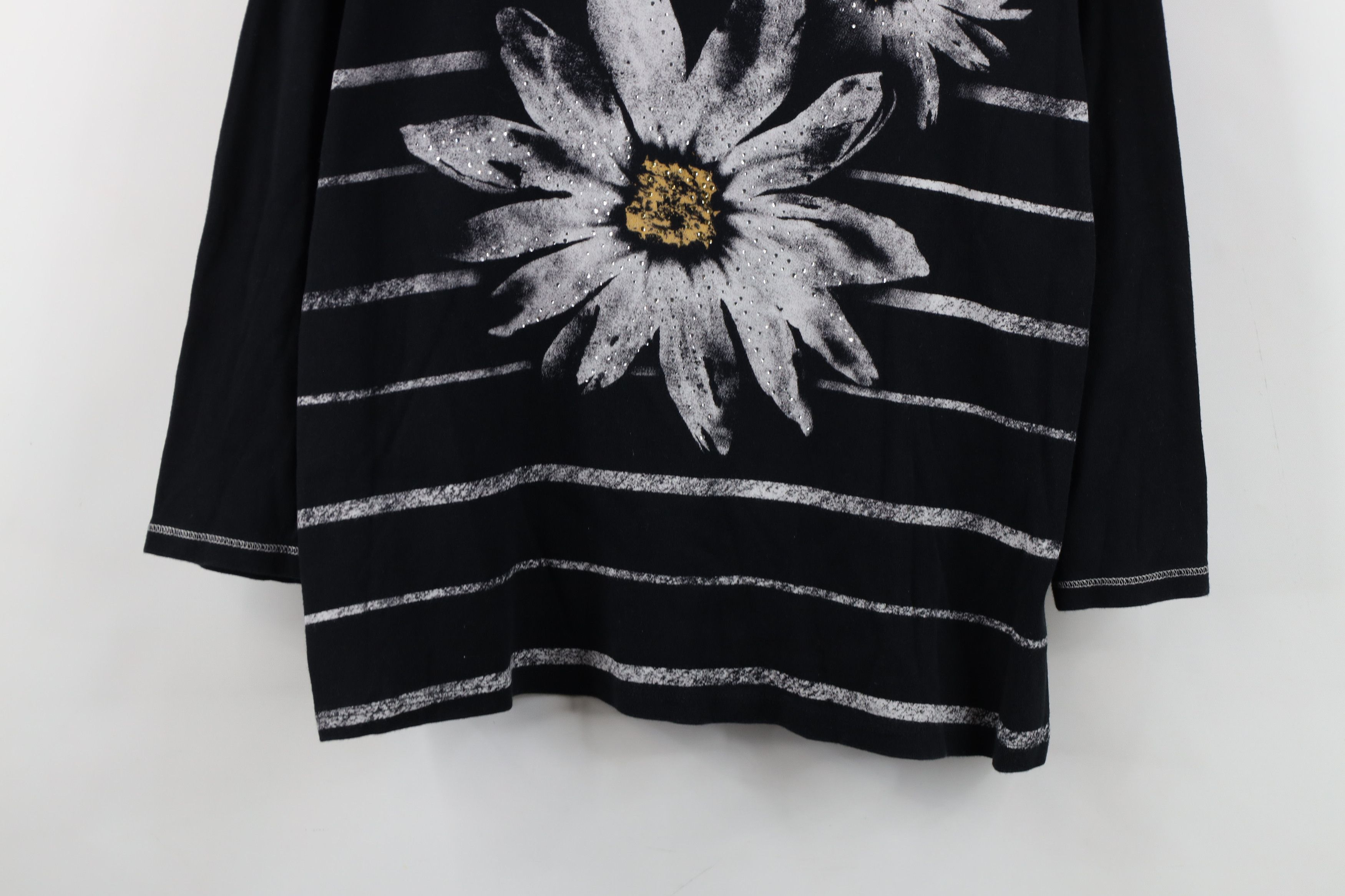 Vintage Vintage 90s Lagenlook Oversized Knit 3/4 Sleeve T-Shirt USA Size XL / US 12-14 / IT 48-50 - 3 Thumbnail