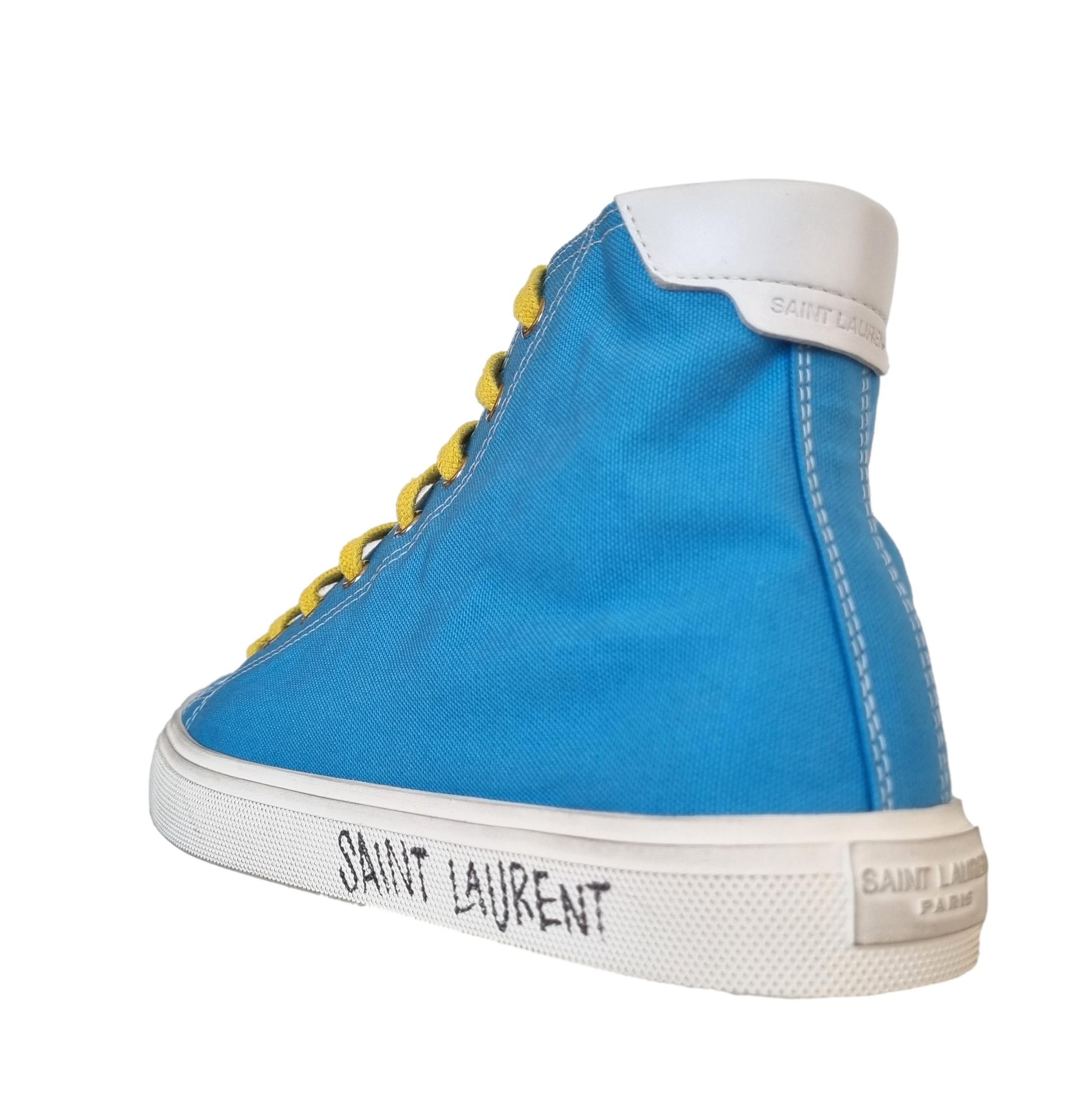 Saint Laurent Paris o1bcso1str1225 Malibu Mid To Sl Sig in Light Blue Size US 10 / IT 40 - 2 Thumbnail