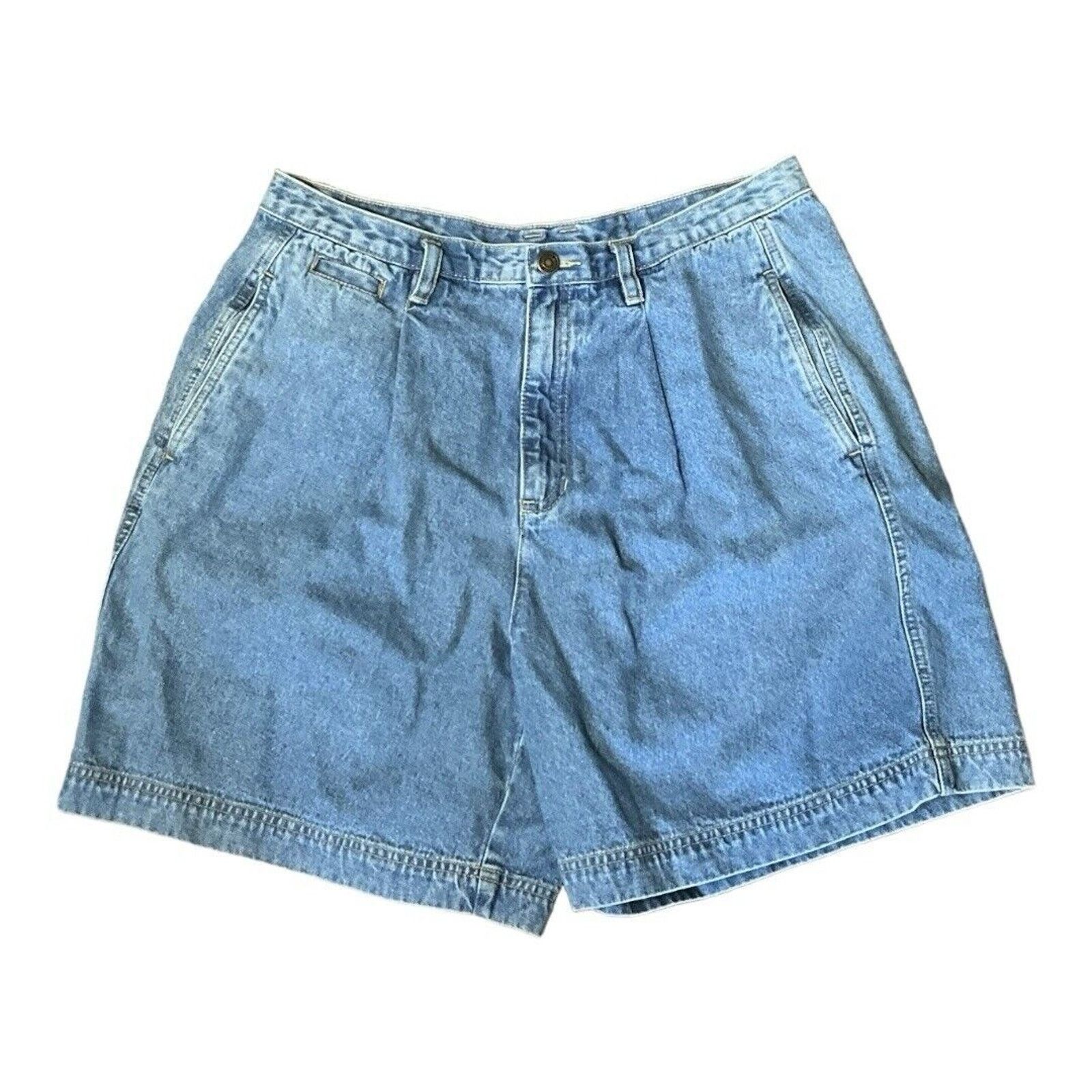 Other Vintage Y2K Liz Claiborne Denim Shorts Size 38" / US 16 / IT 52 - 1 Thumbnail