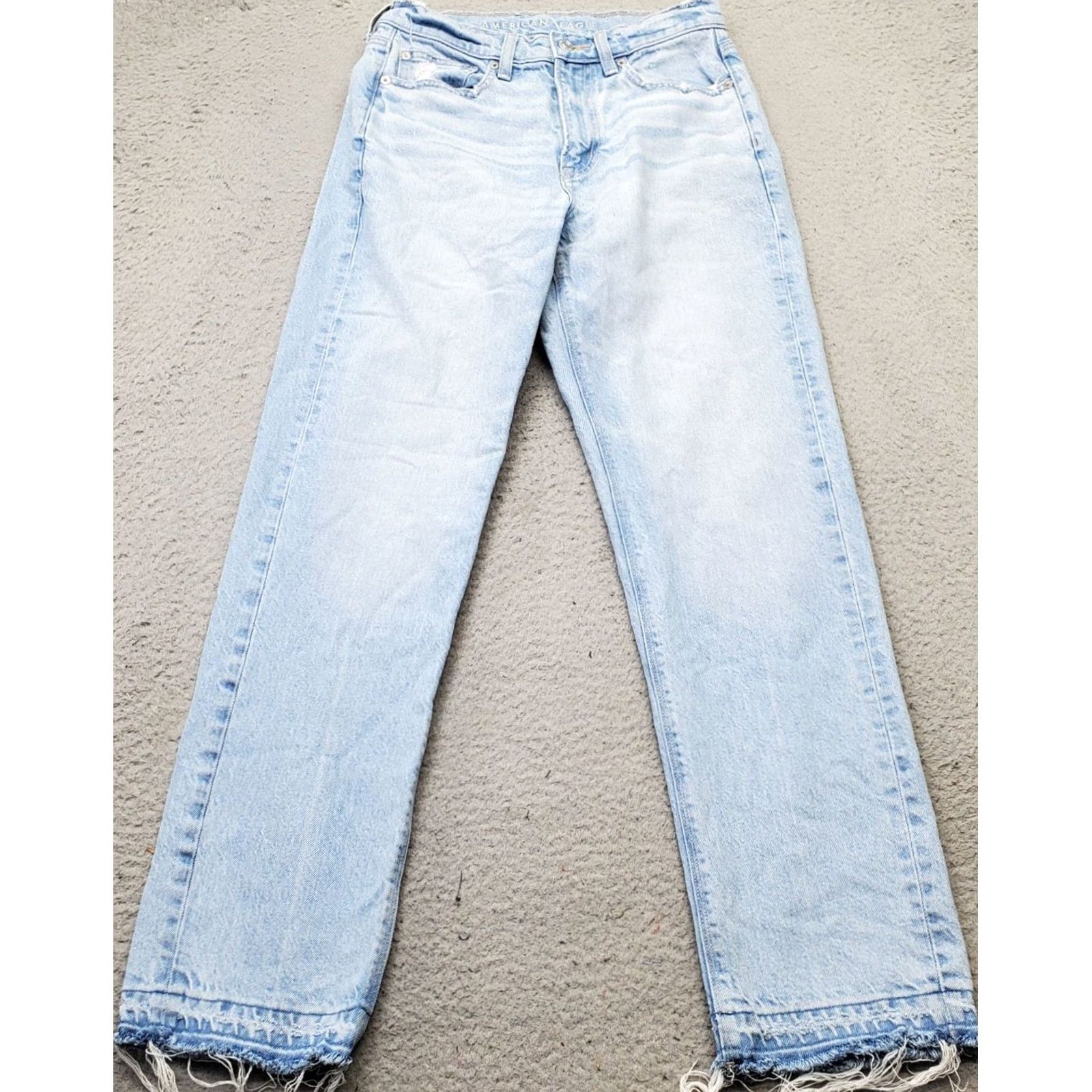 American Eagle Outfitters American Eagle Outfitters Jeans Womens 2 Blue Denim Straight 5-Pocket High Rise Jeans 29.75 Inseam Size 26" / US 2 / IT 38 - 2 Thumbnail