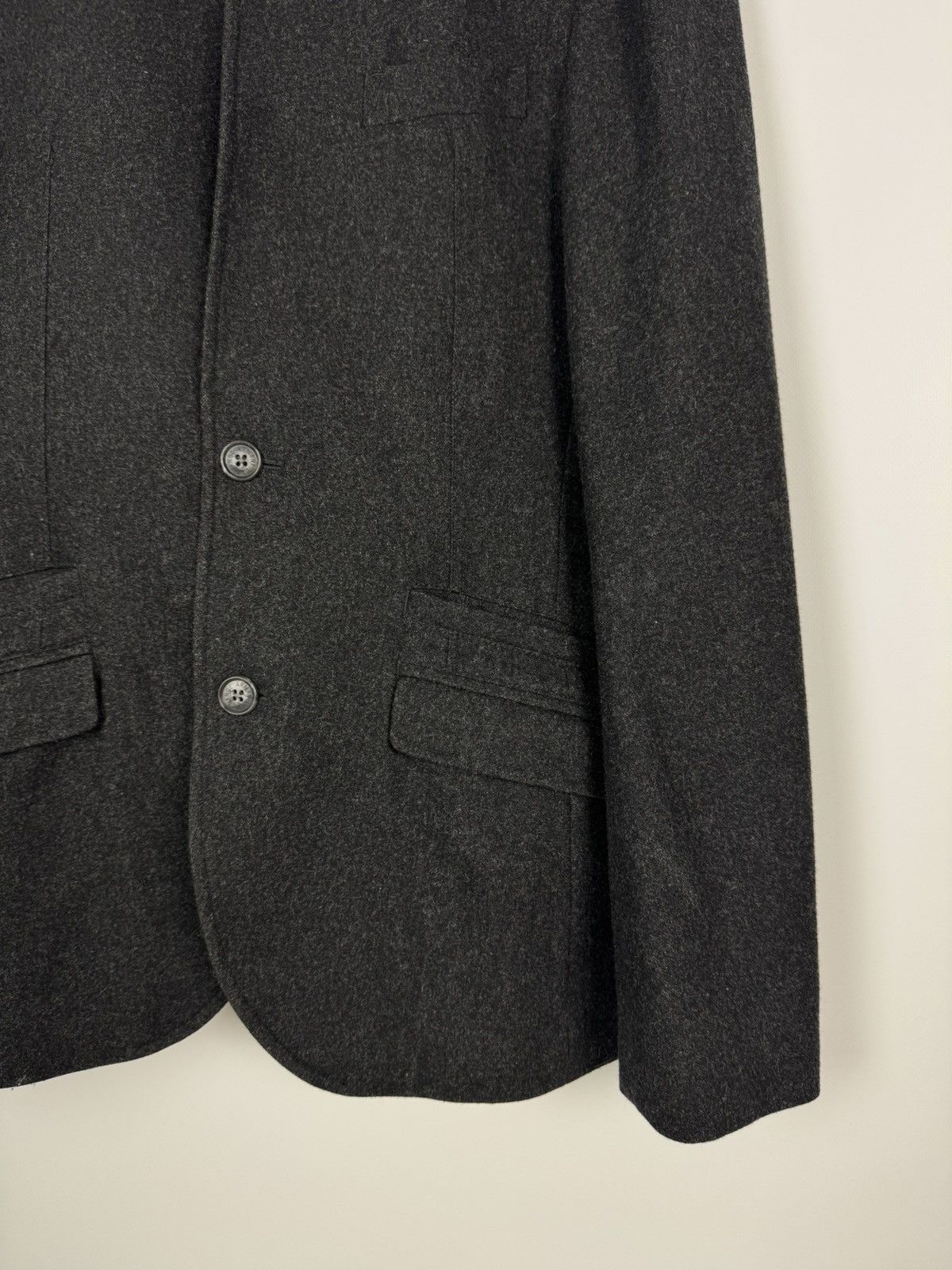 Armani Exchange Armani Exchange Wool Blend Leather Collar Blazer Jacket Size US S / EU 44-46 / 1 - 6 Thumbnail