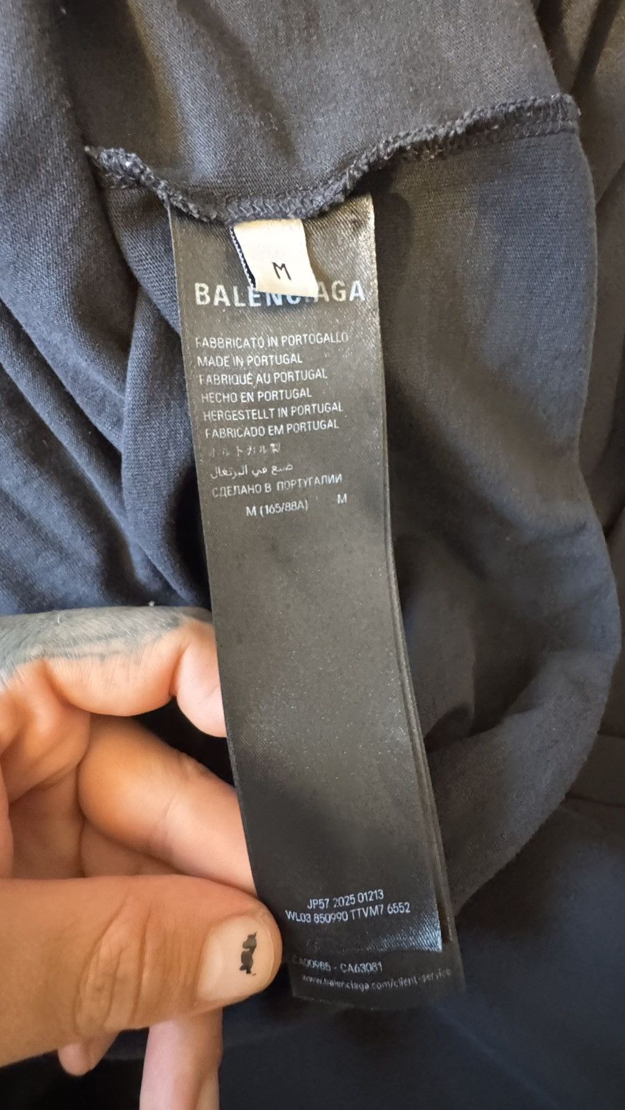 Balenciaga Balenciaga Men’s Cursive Medium Fit T-Shirt Size US XS / EU 42 / 0 - 6 Thumbnail