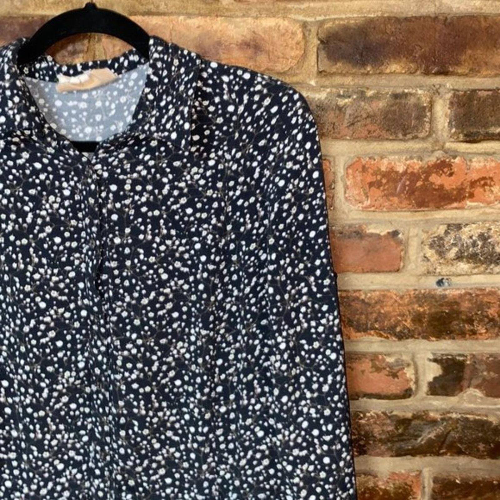 Nicole Miller Nicole Miller Artelier Black Floral Mini Dress Medium Size M / US 6-8 / IT 42-44 - 2 Thumbnail
