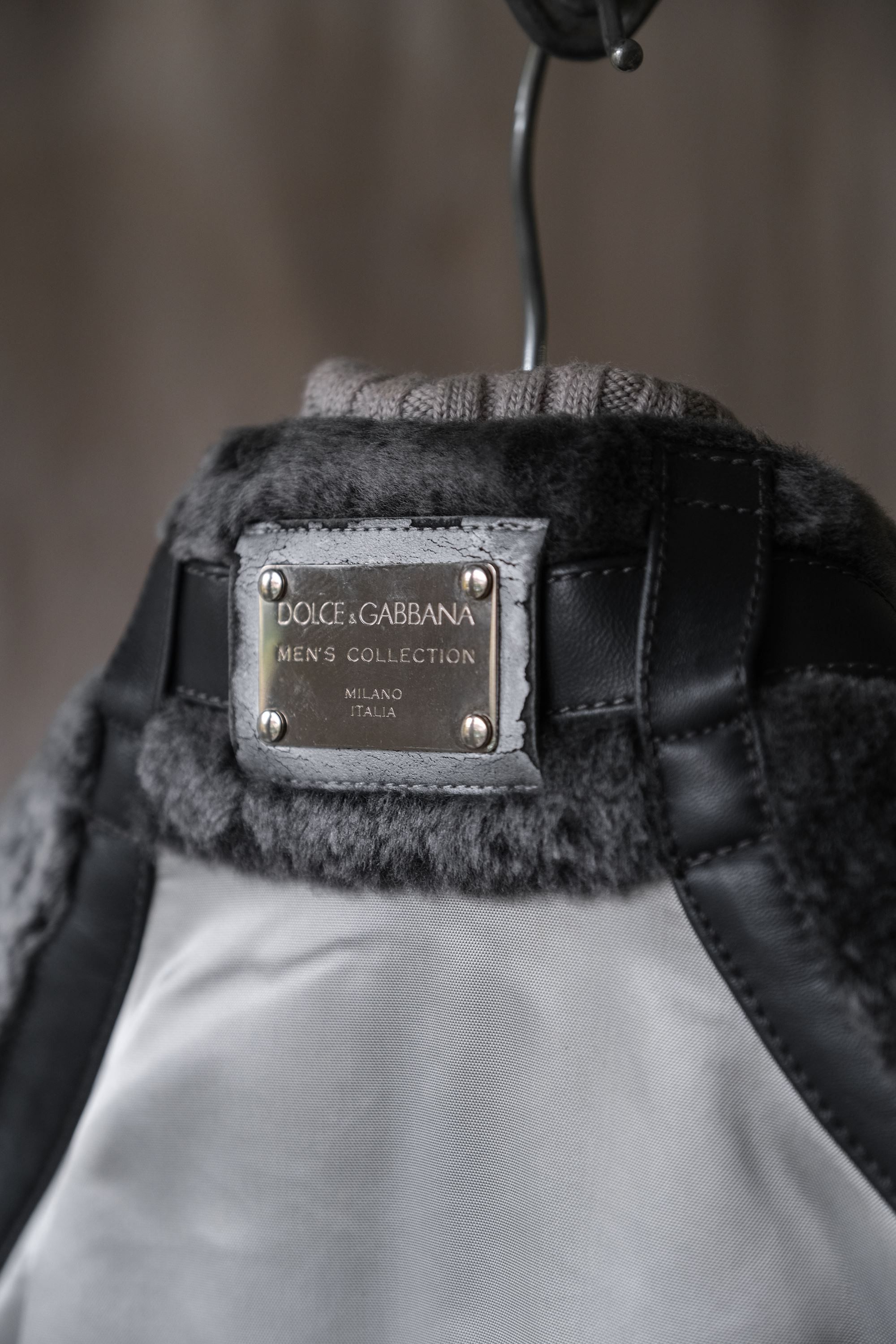 Dolce & Gabbana Dolce & Gabbana 07F/W Wool Fur Patch Nylon Jacket Size US S / EU 44-46 / 1 - 8 Thumbnail