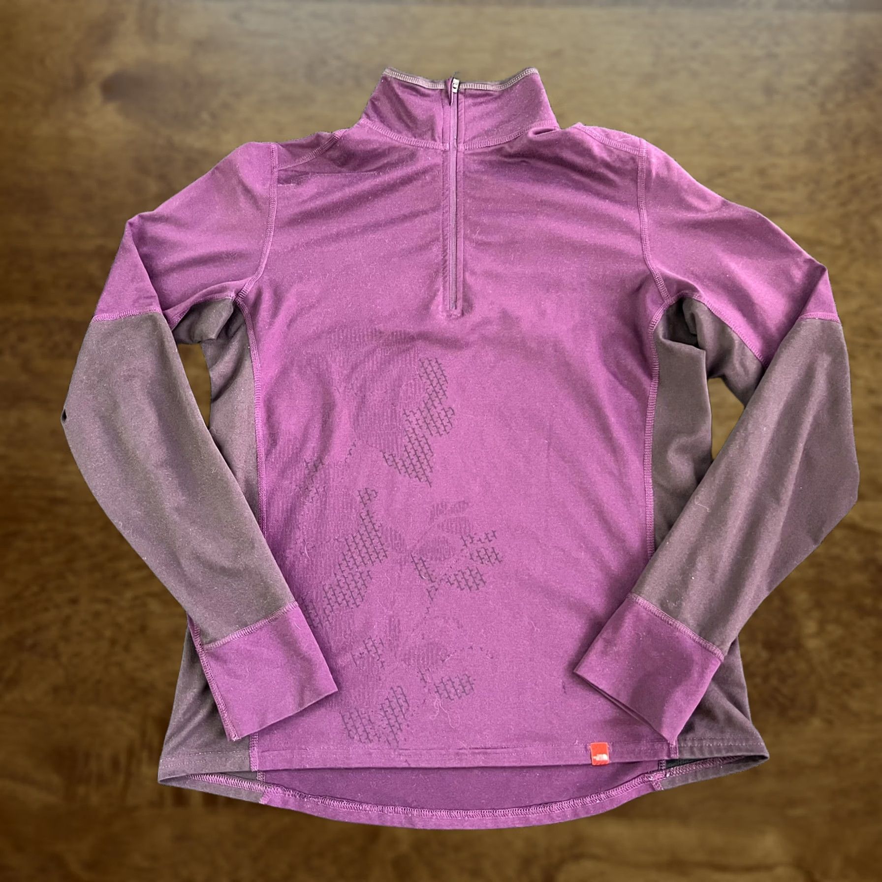The North Face The North Face Shirt Womens M Purple Quarter Zip Base Layer Pullover Size M / US 6-8 / IT 42-44 - 1 Thumbnail