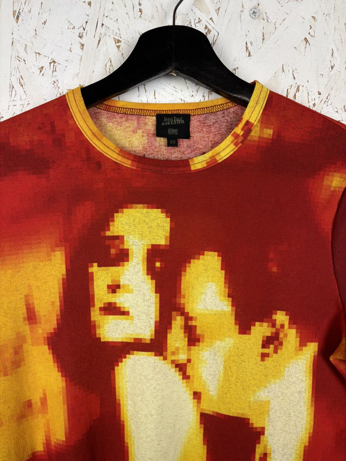 Jean Paul Gaultier Jean Paul Gaultier AW00 Kiss Pixelated Mesh Long Sleeve 48 Size US M / EU 48-50 / 2 - 2 Thumbnail